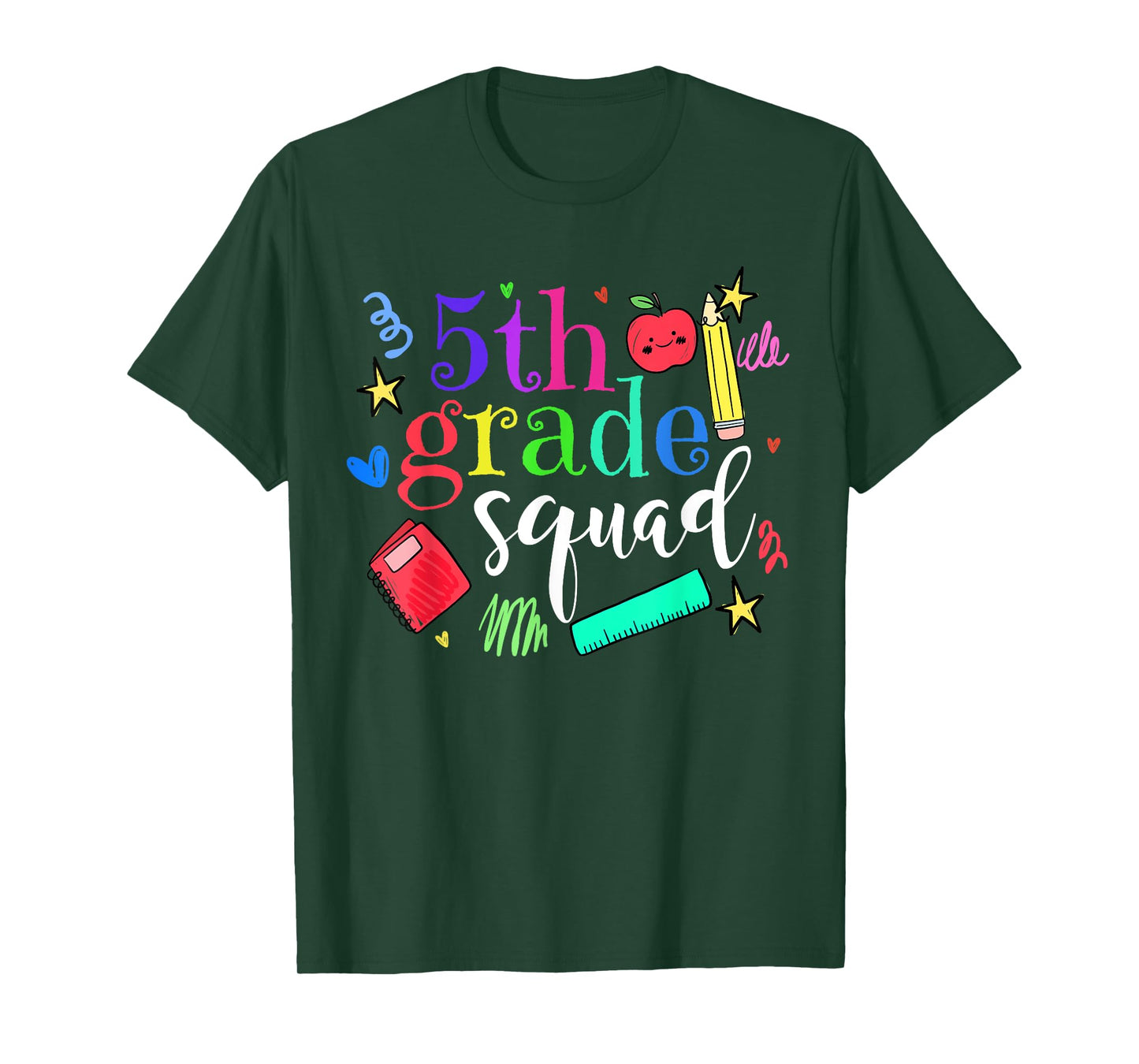 5th Grade Squad Back To School Team Fifth Grade Funny T-Shirt