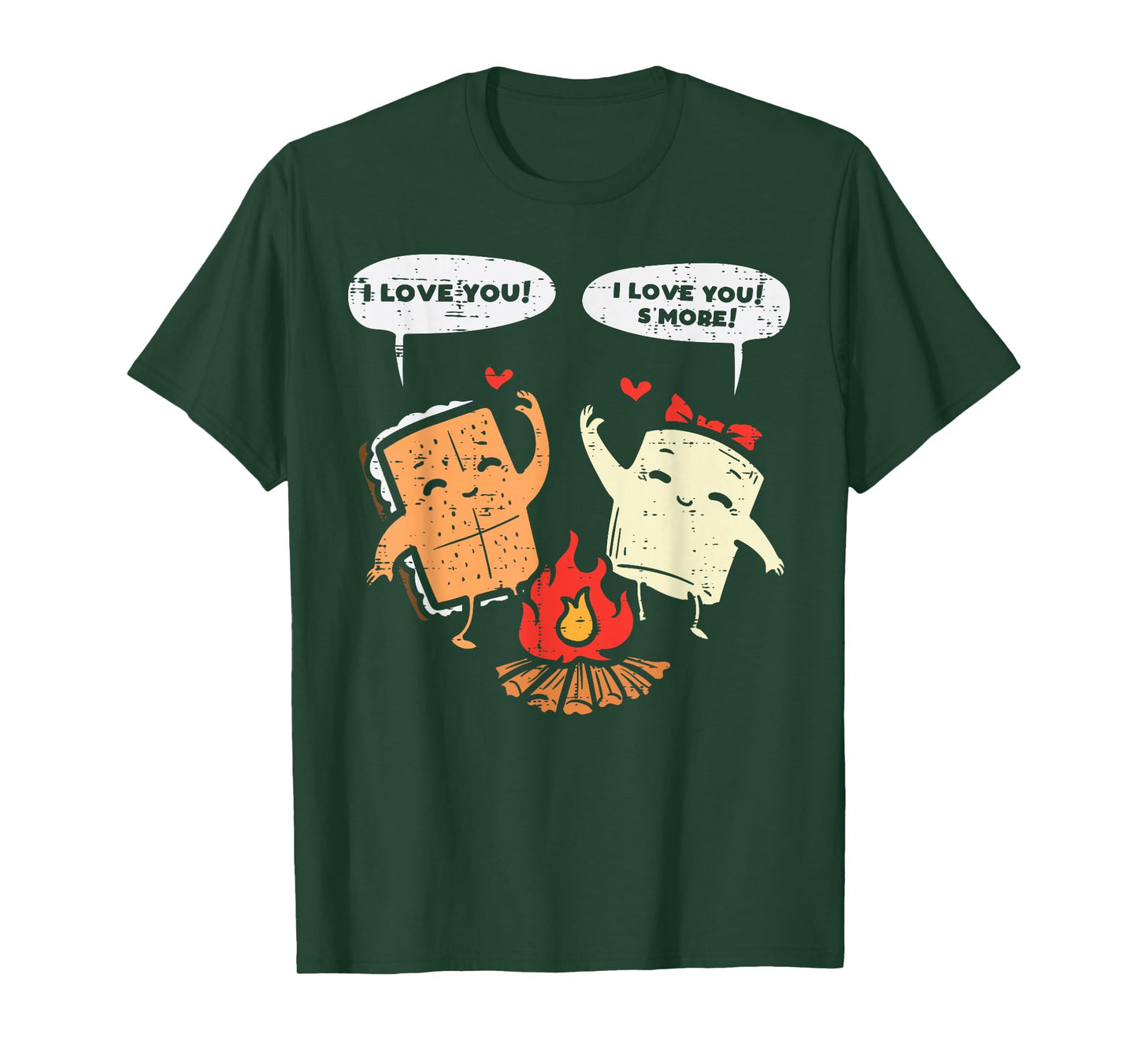 I Love You Smore Funny Camping Couple Camper Men Women Kids T-Shirt