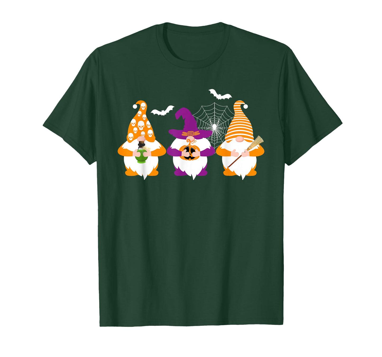 Funny Gnome Halloween Pumpkin Gnomes for Men Women Kids T-Shirt