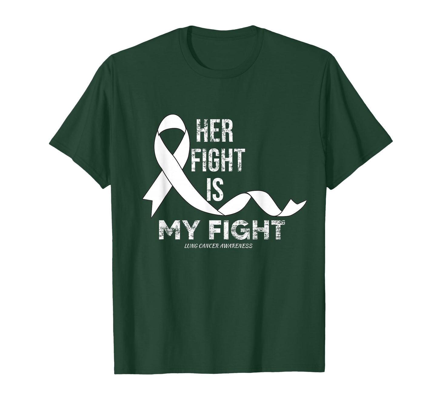 Her Fight Is My Fight Lung Cancer Awareness T-Shirt