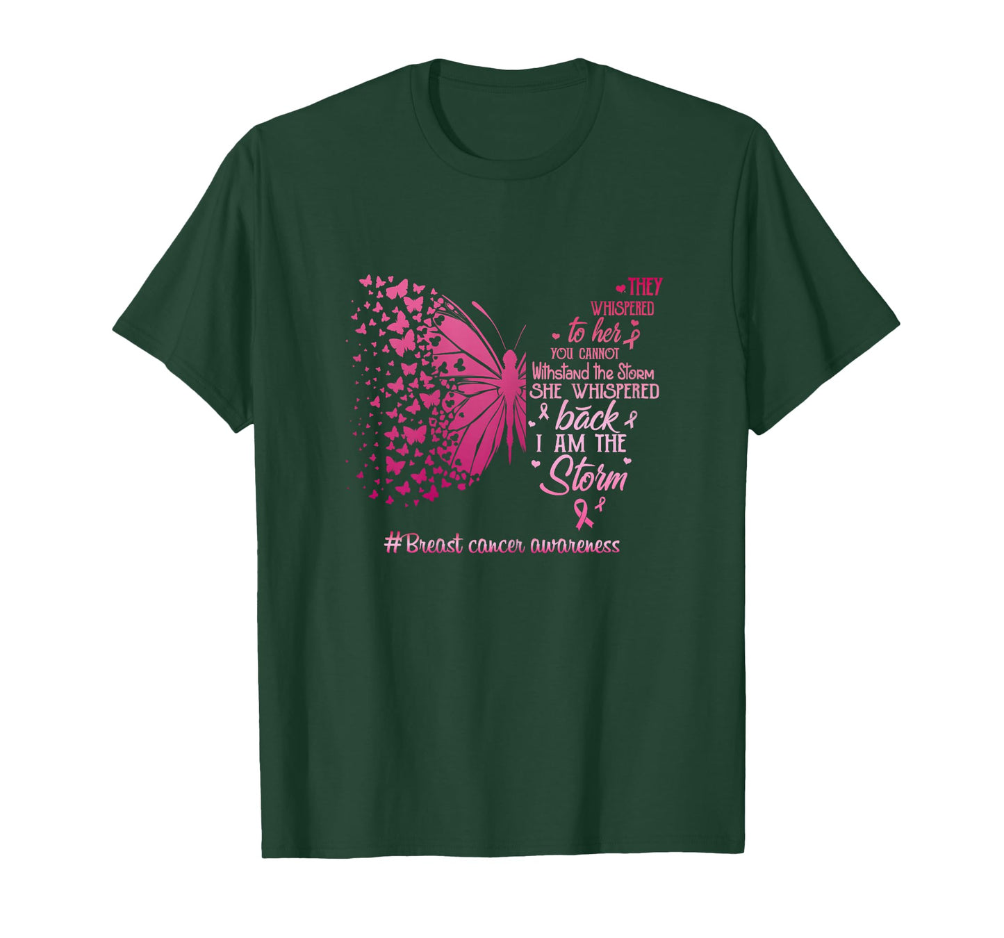 I am the storm Breast Cancer Awareness Butterfly T-Shirt