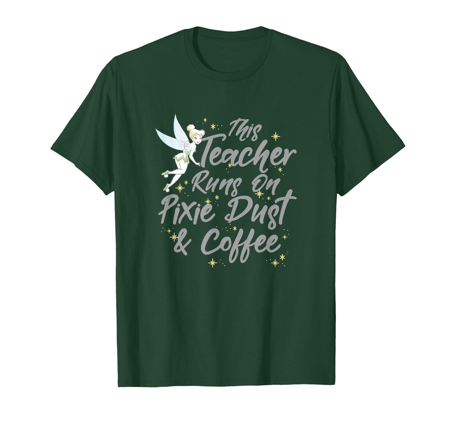 Disney Peter Pan Tinkerbell Teacher Pixie Dust And Coffee T-Shirt