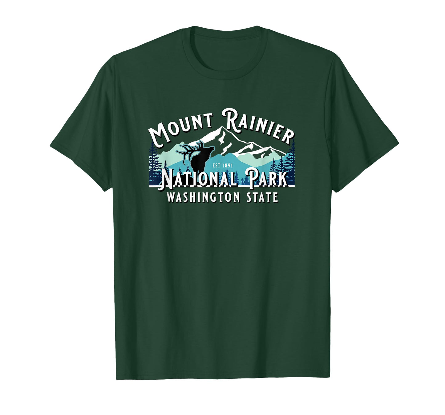 Vintage Mount Rainier National Park Washington Souvenir T-Shirt