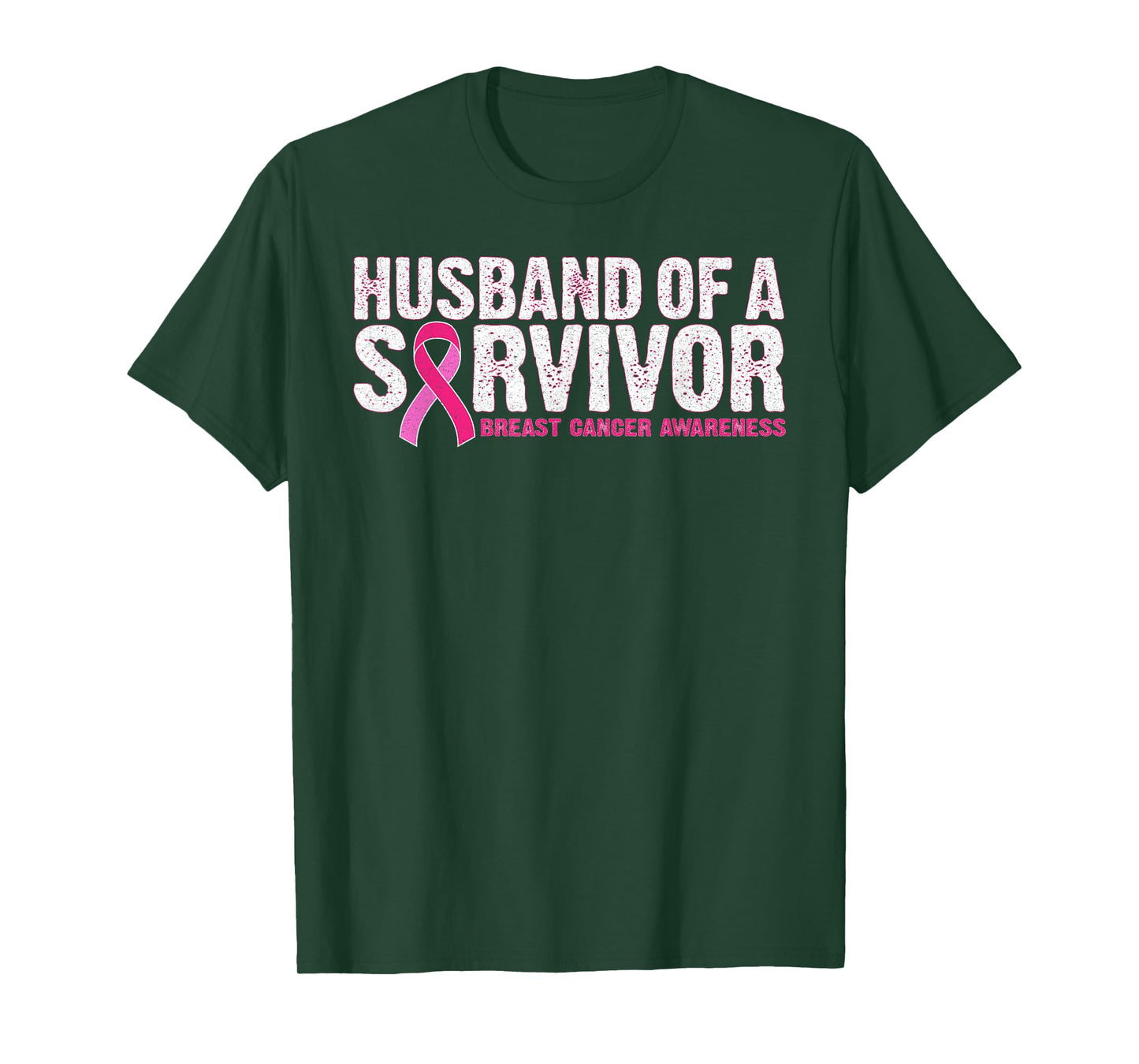 Husband Of A Survivor Wife Breast Cancer Awareness T-Shirt