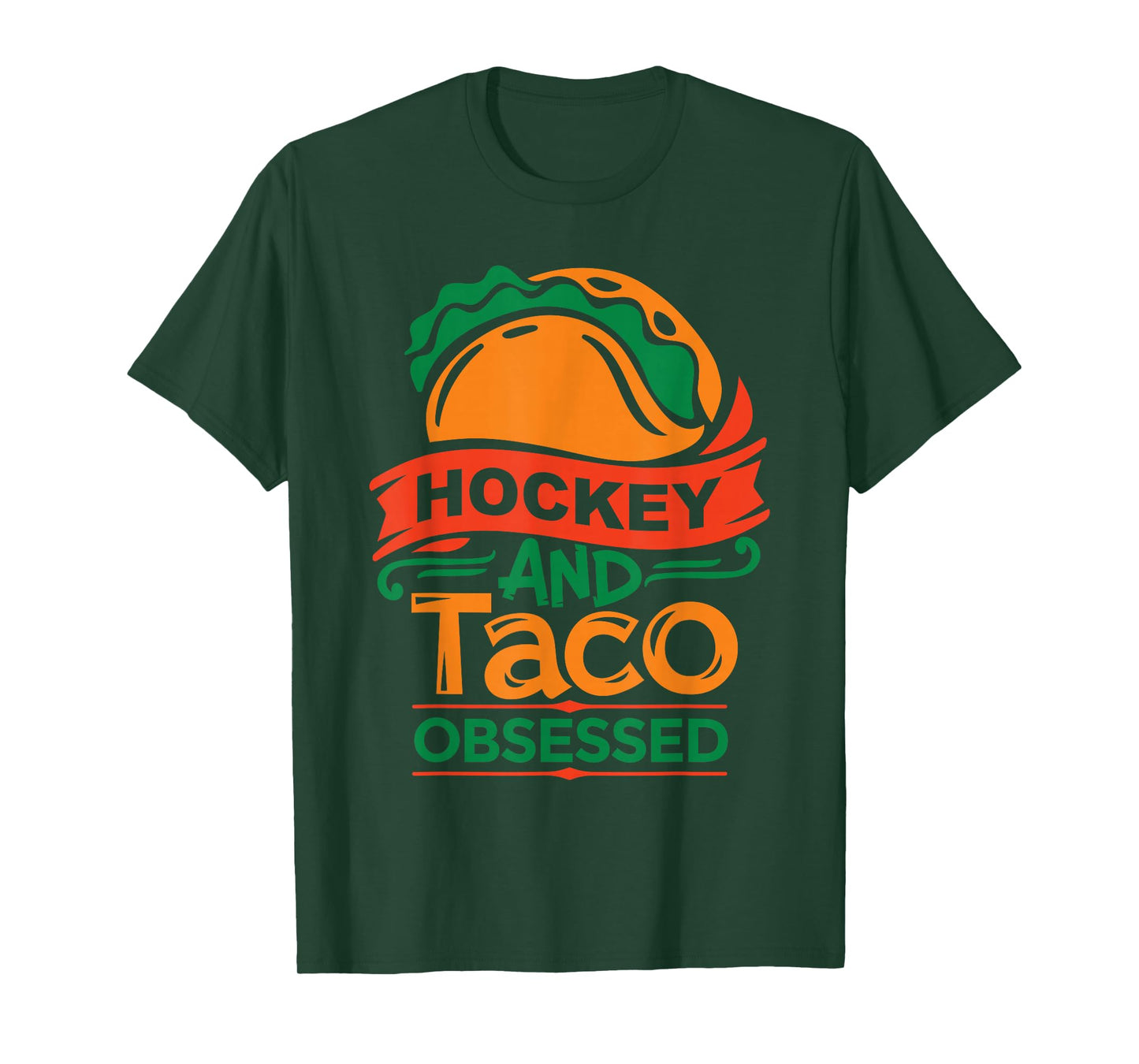 Field Hockey and Tacos Obsessed Fan League Ice Hockey Player T-Shirt