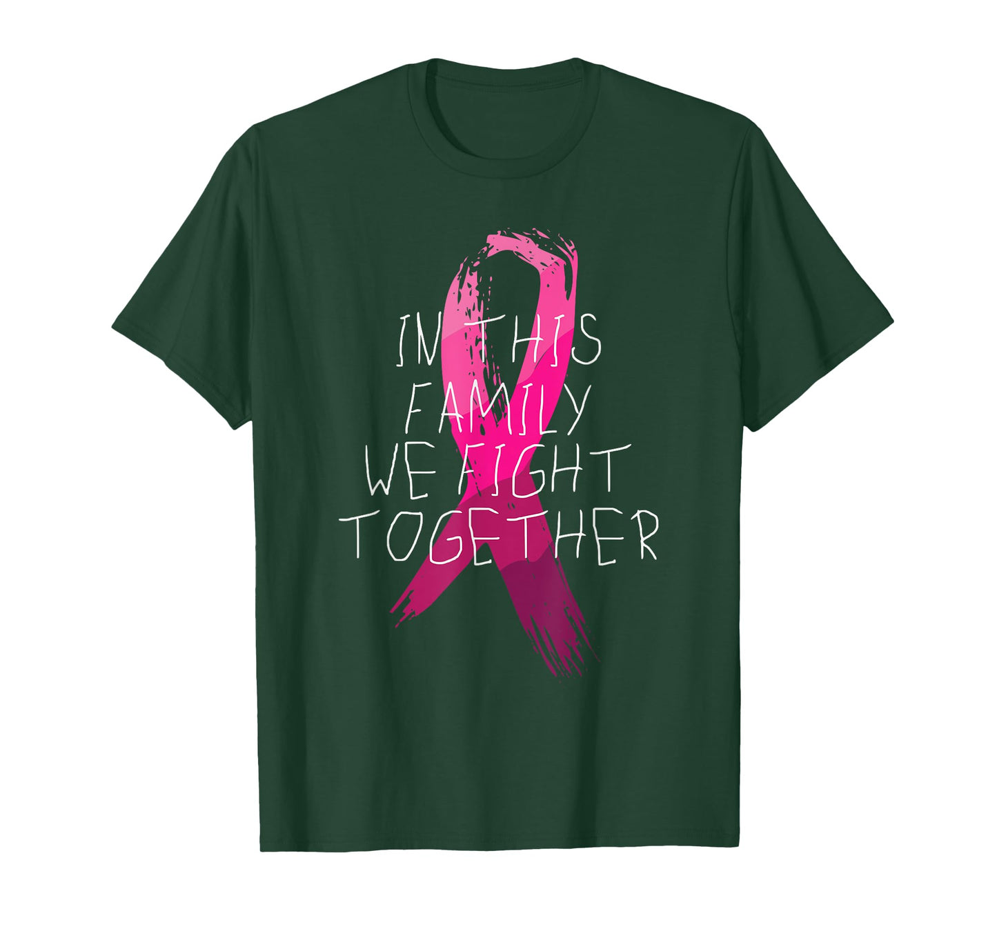 We Fight Together Breast Cancer Awareness Family Matching T-Shirt