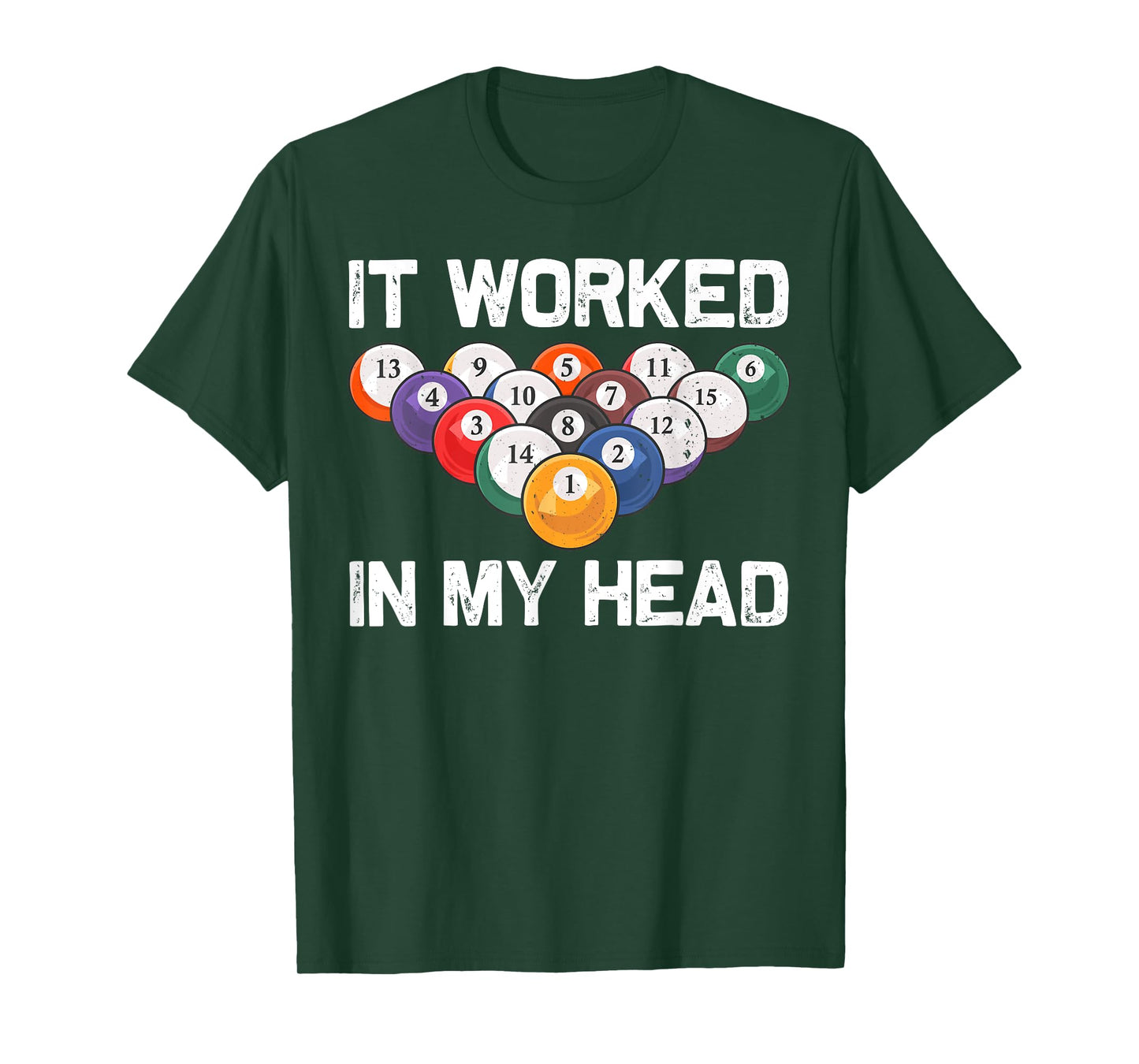 Funny Pool Design For Men Women Billiards Lover Pool Player T-Shirt