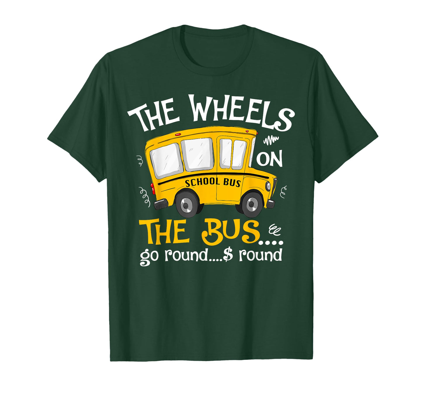 Back To School The Wheels On The Bus Toddler Kids T-Shirt
