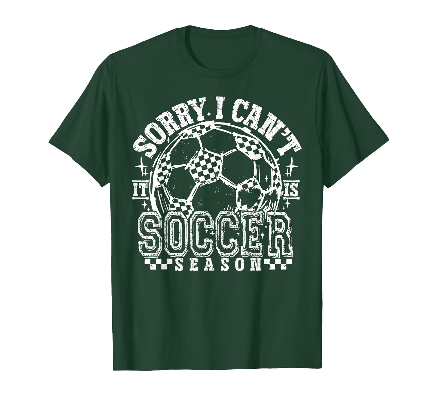 Sorry I Can't It's Soccer Season Retro Soccer Mom Game Day T-Shirt