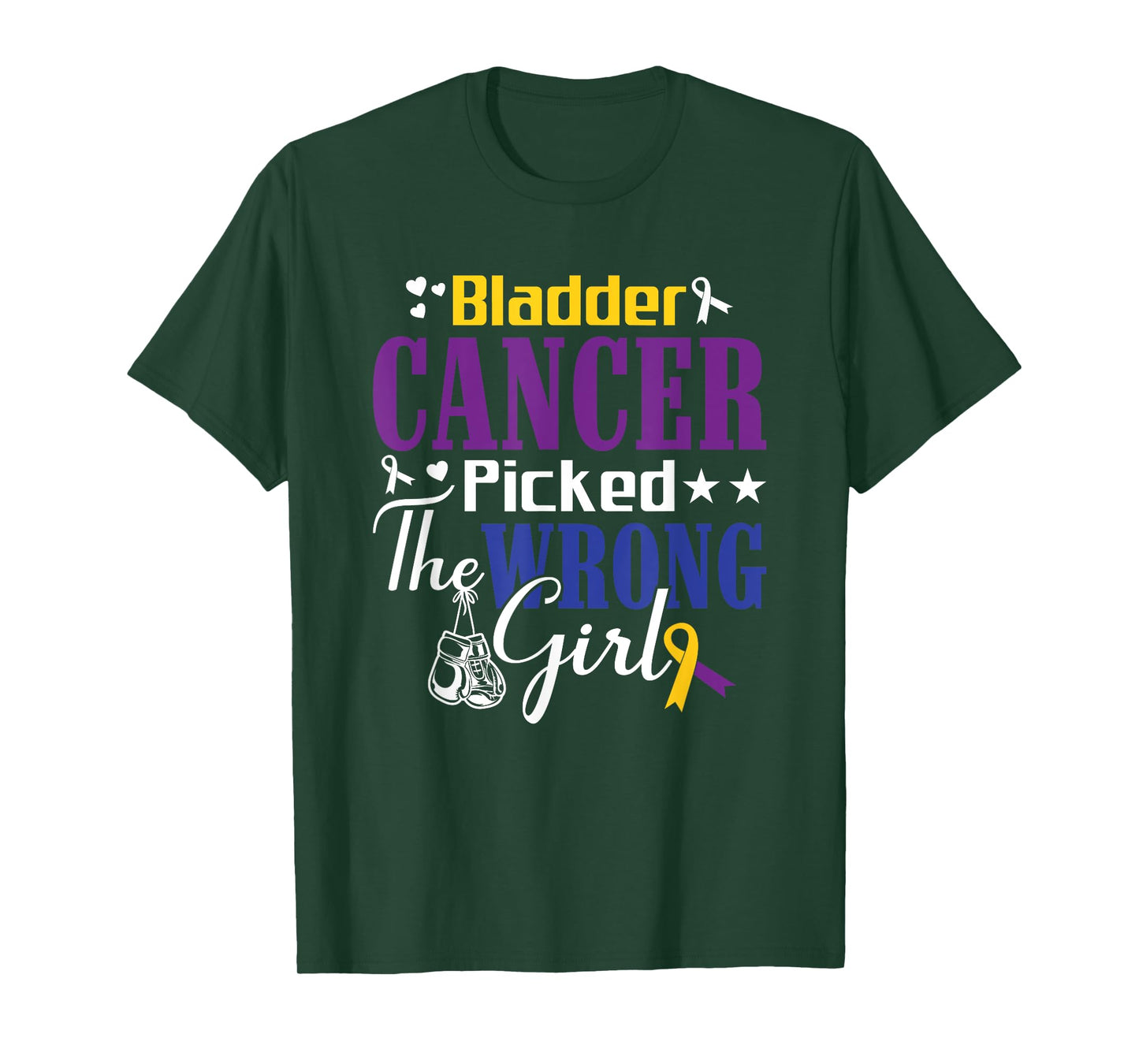 Bladder Cancer Picked The Wrong Girl Fighter Bladder Cancer T-Shirt