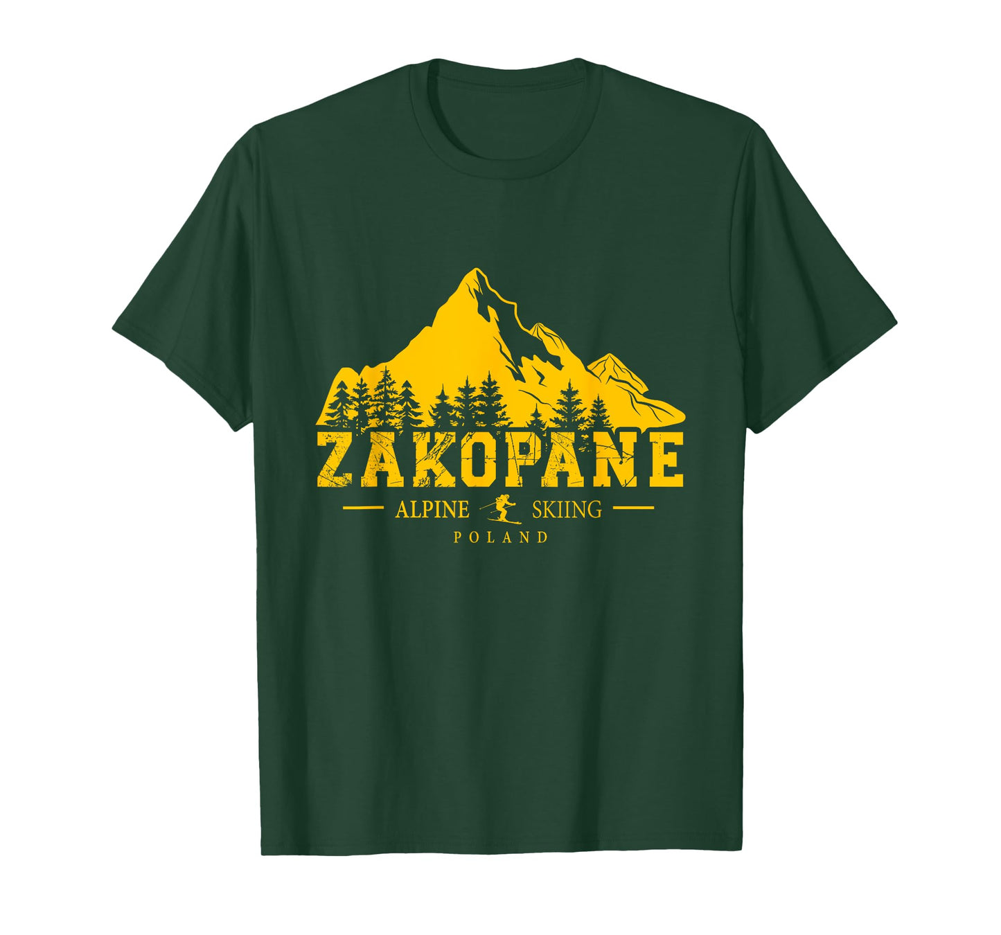Zakopane Poland Ski Resort Alpine Skiing Polish Tatra T-Shirt