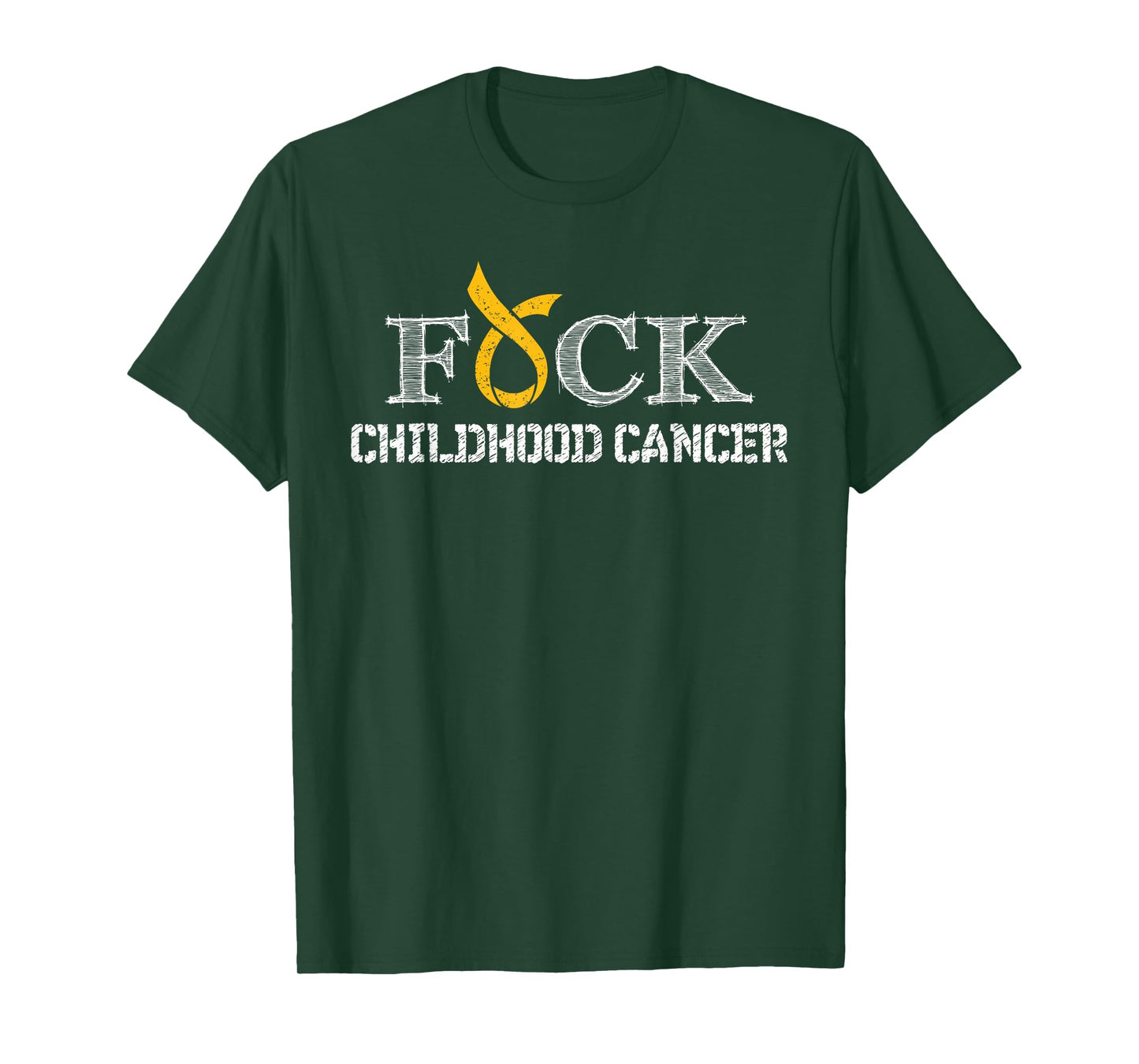 F+ck- Childhood Cancer Awareness Supporter Ribbon T-Shirt