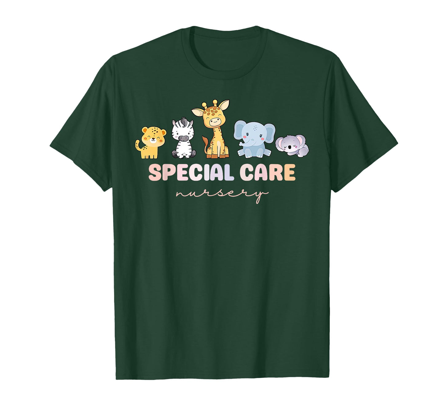 Cute Animal Special Care Nursery Surgical Care Nurse NICU T-Shirt