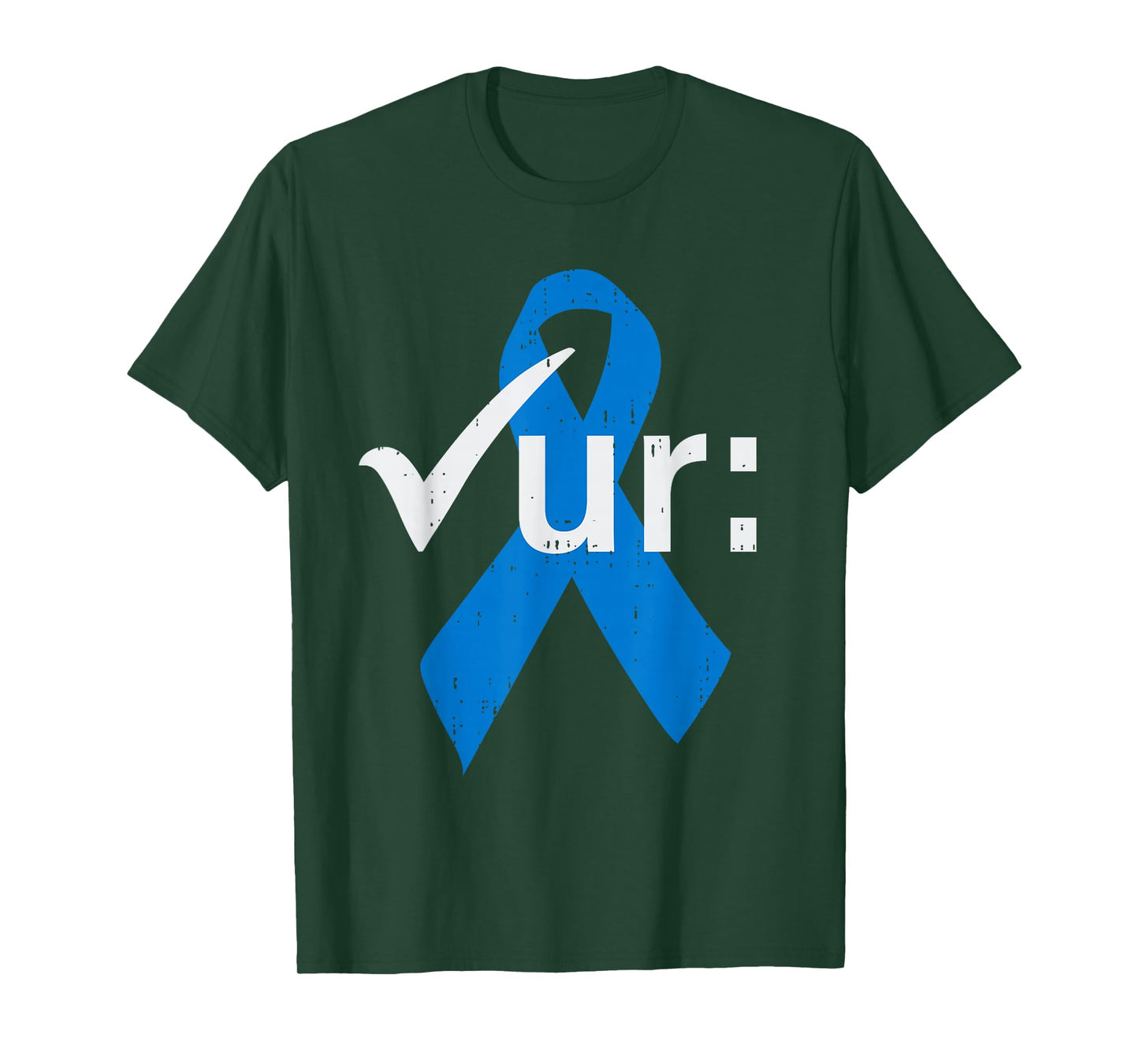 Colorectal Colon Cancer Awareness Blue Ribbon Colonoscopy T-Shirt