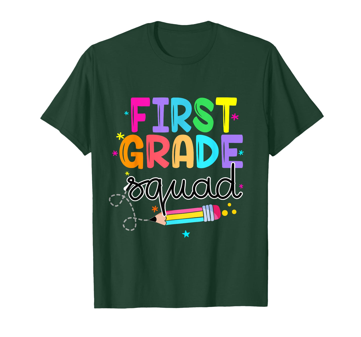 1st First Grade Squad Student Teacher Back To School T-Shirt