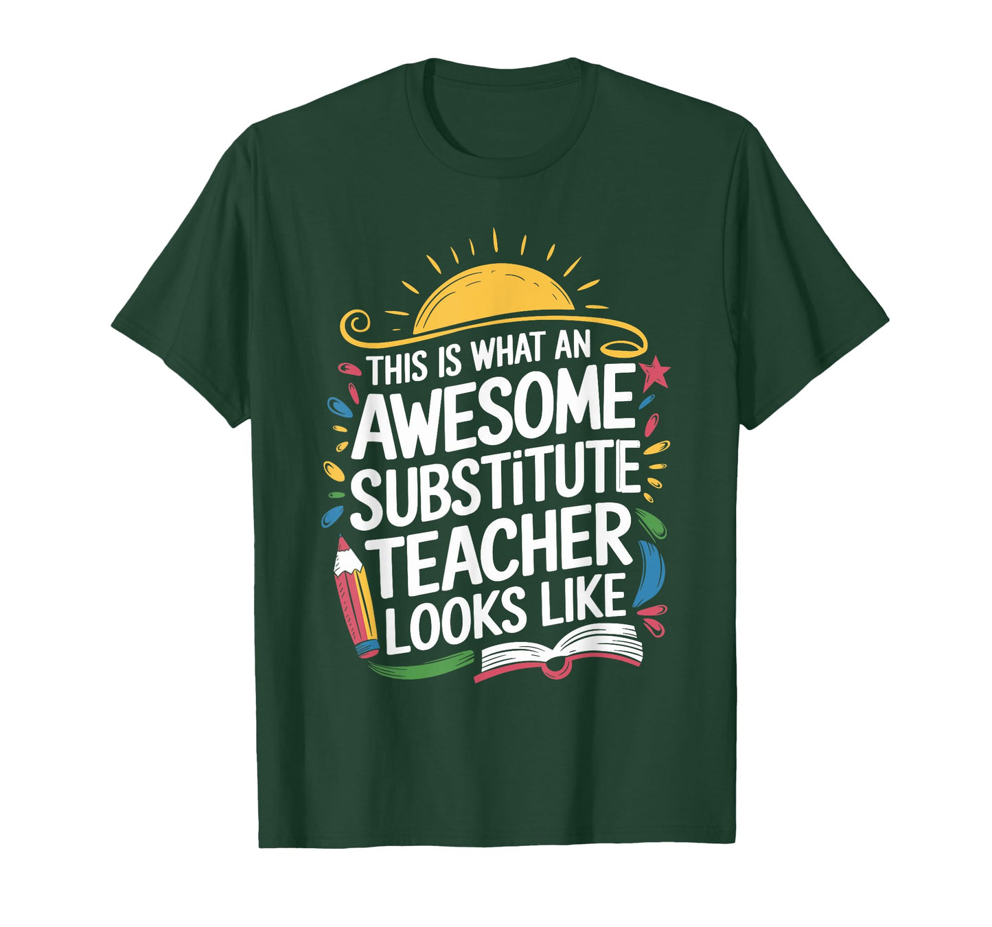 Sub Teacher Substitute Teacher Design For Sub Teacher Squad T-Shirt