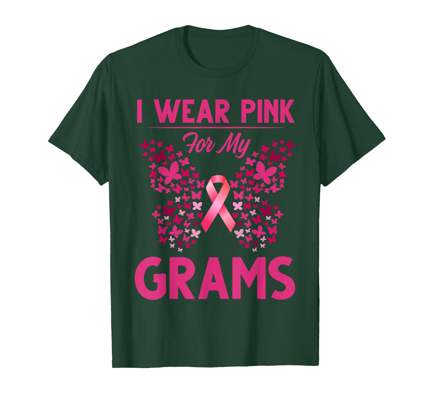 Breast Cancer Awareness I Wear Pink For My Grams T-Shirt