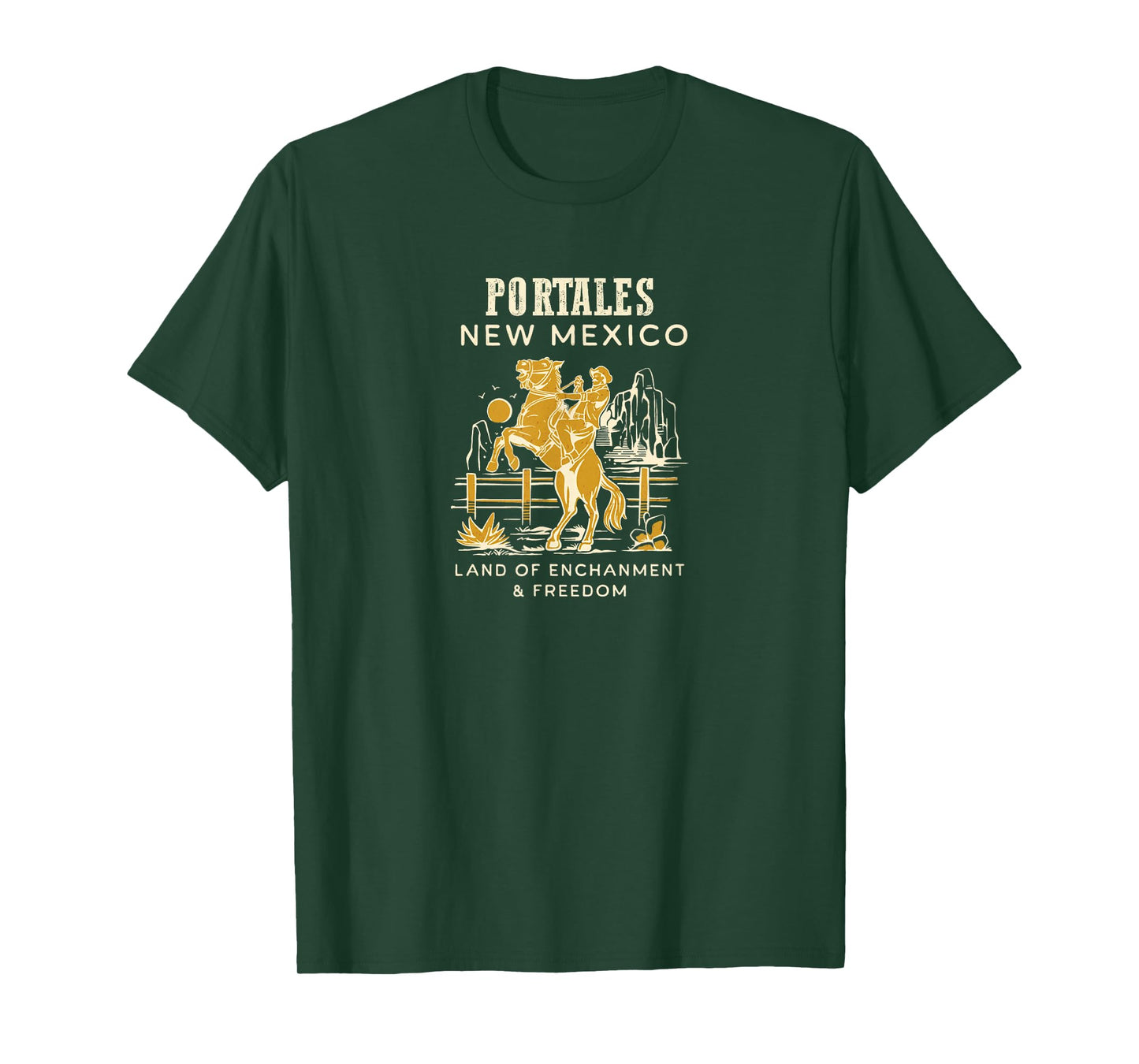 Retro New Mexico Hometown: Portales, New Mexico T-Shirt