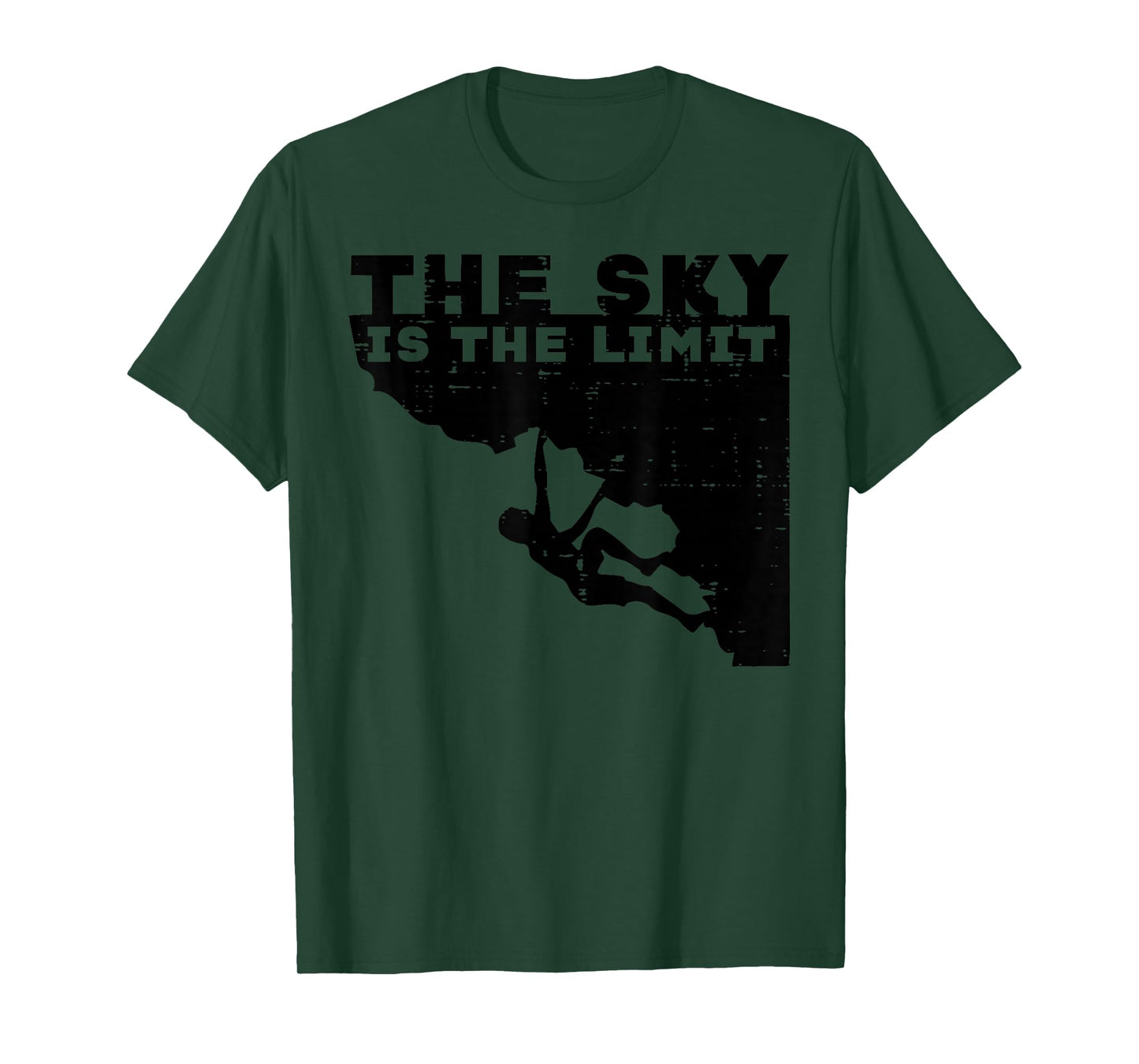 Climbing Sky Is Limit Rock Mountain Climber Men Women Kids T-Shirt