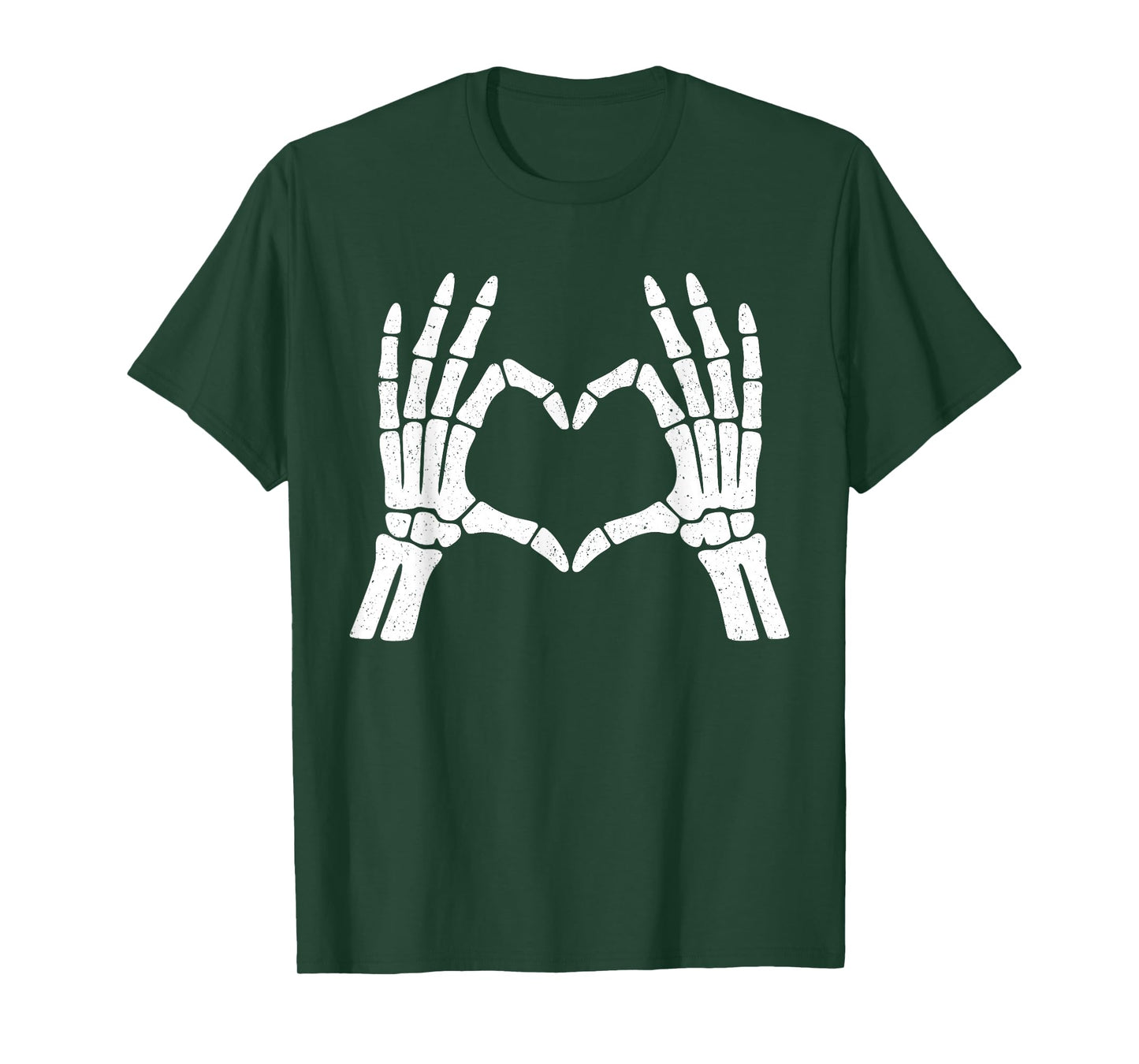 Skeleton Hands Heart Shirt Men Women Kids Halloween Costume T-Shirt