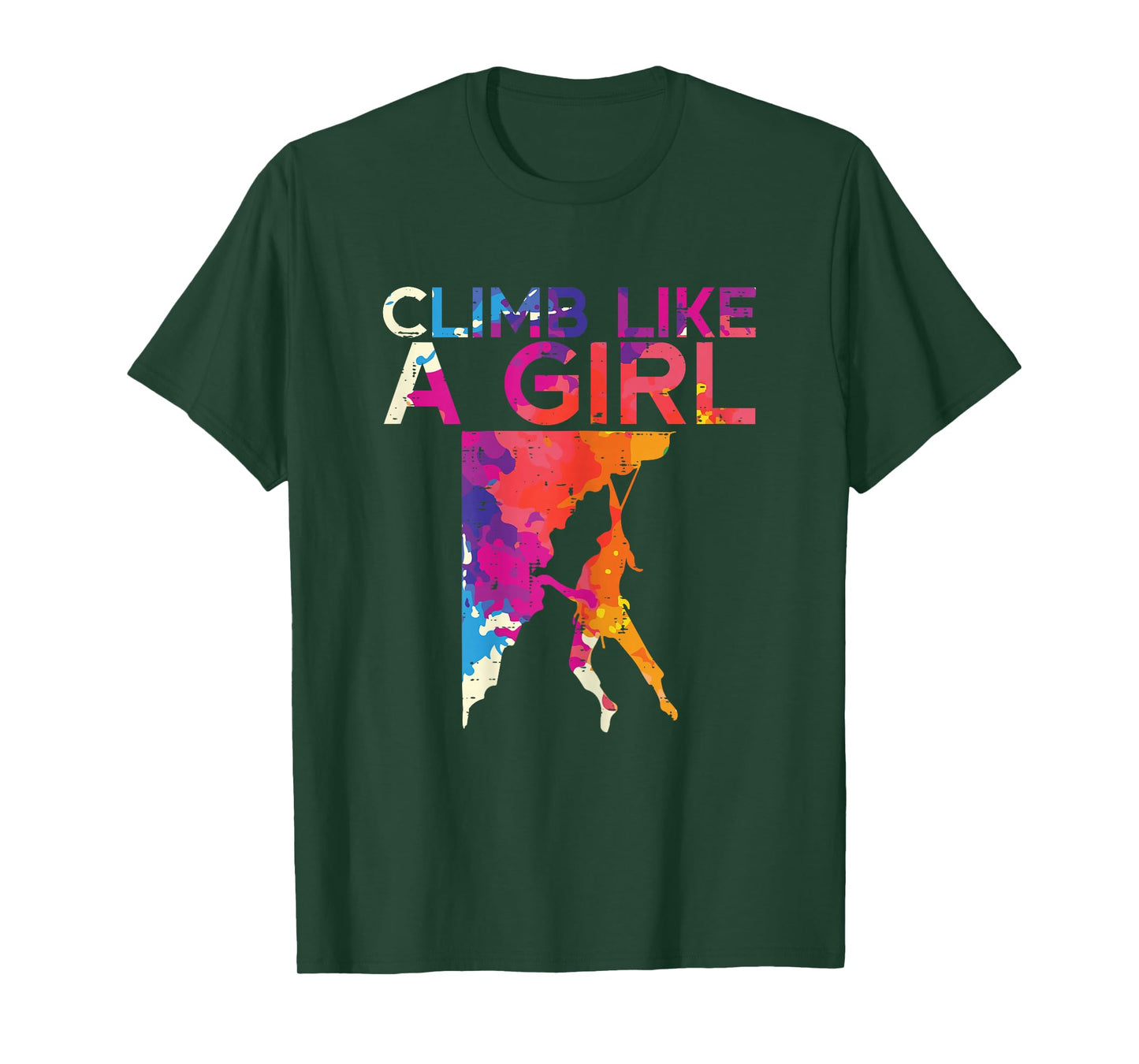 Climb Like A Girl Rock Climber Bouldering Women Girls Kids T-Shirt