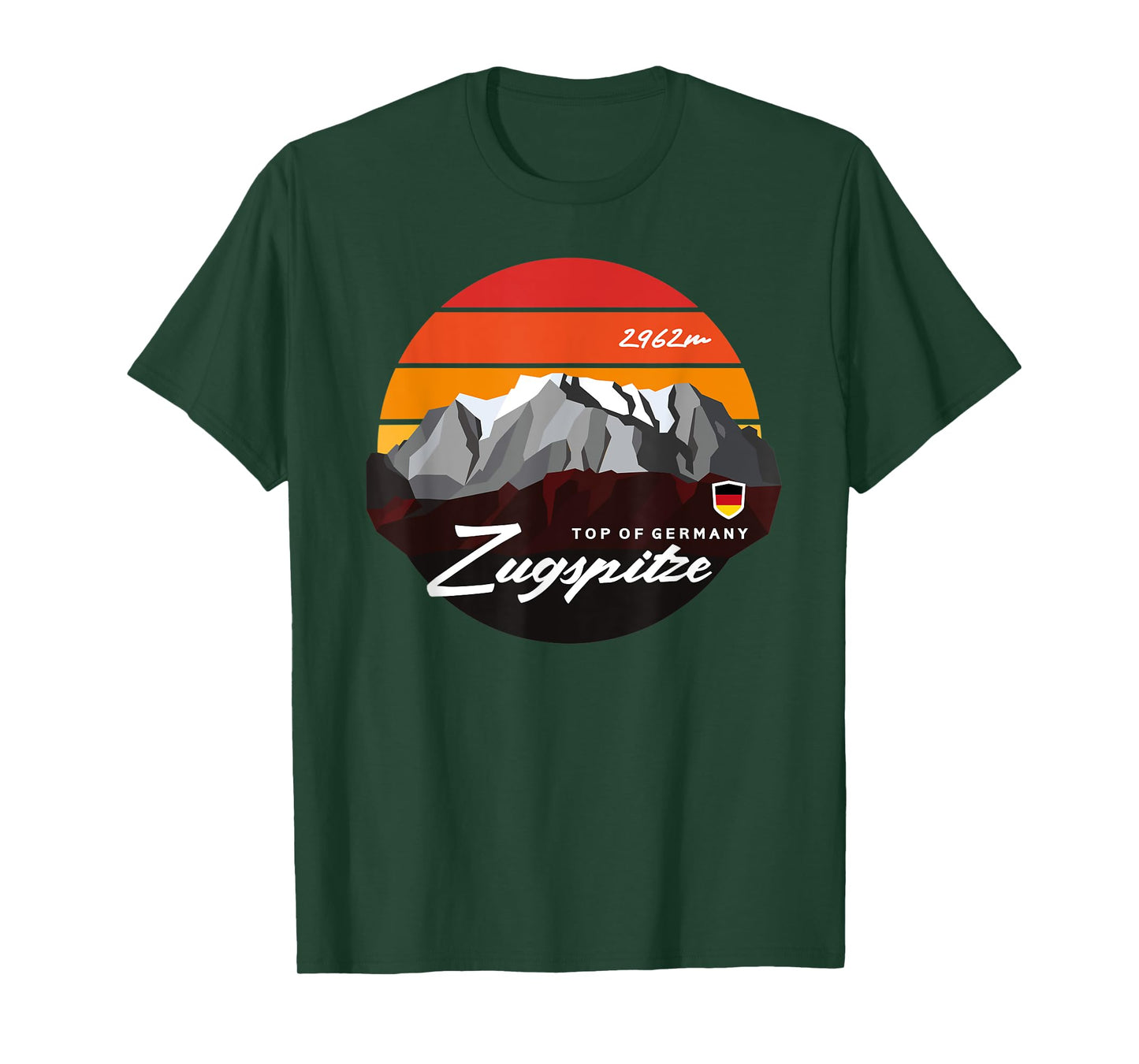 Germany Bavaria Zugspitze German Mountain Summit Souvenir T-Shirt