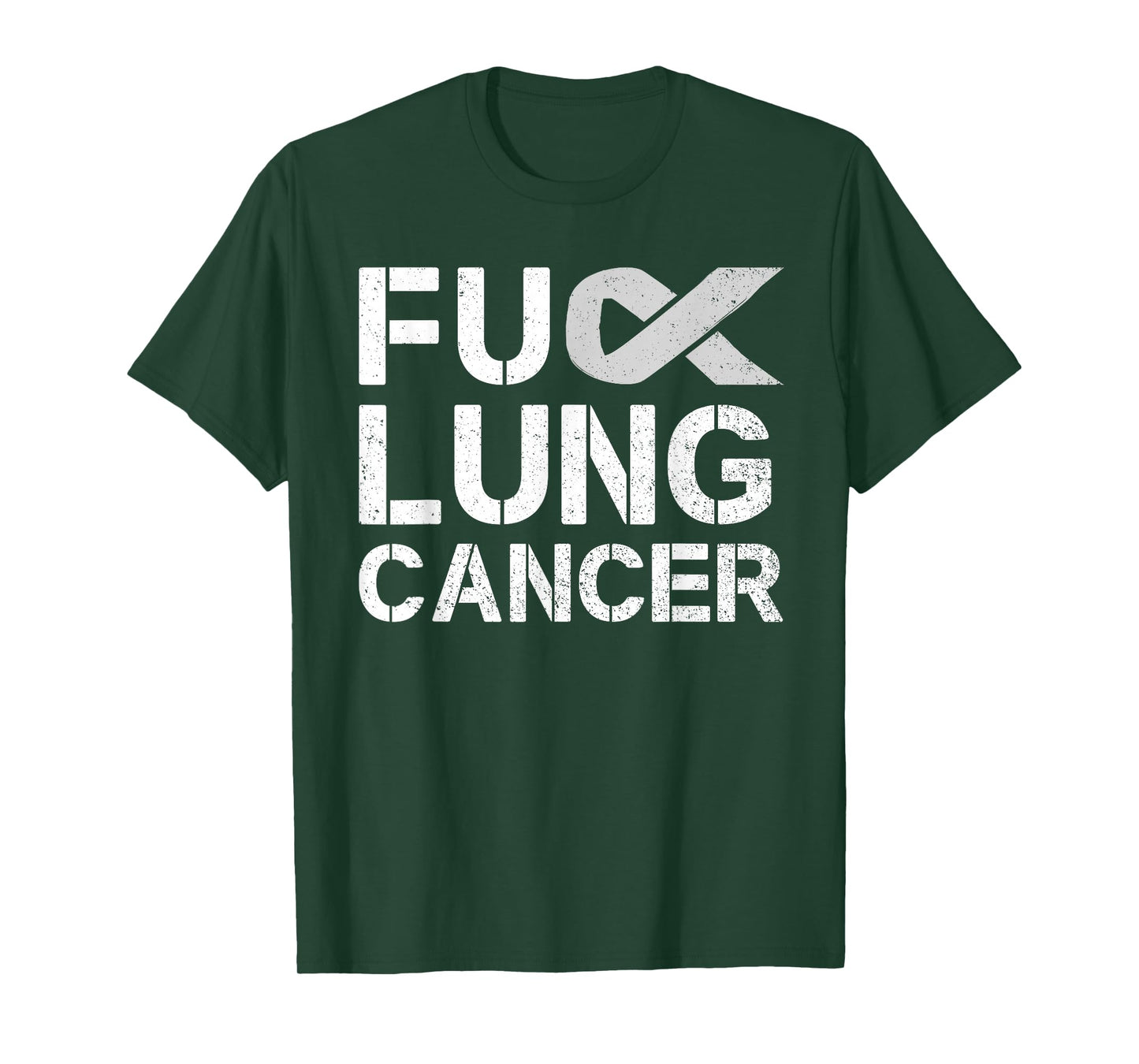Fuck Lung Cancer Awareness Month Support Ribbon Warrior T-Shirt