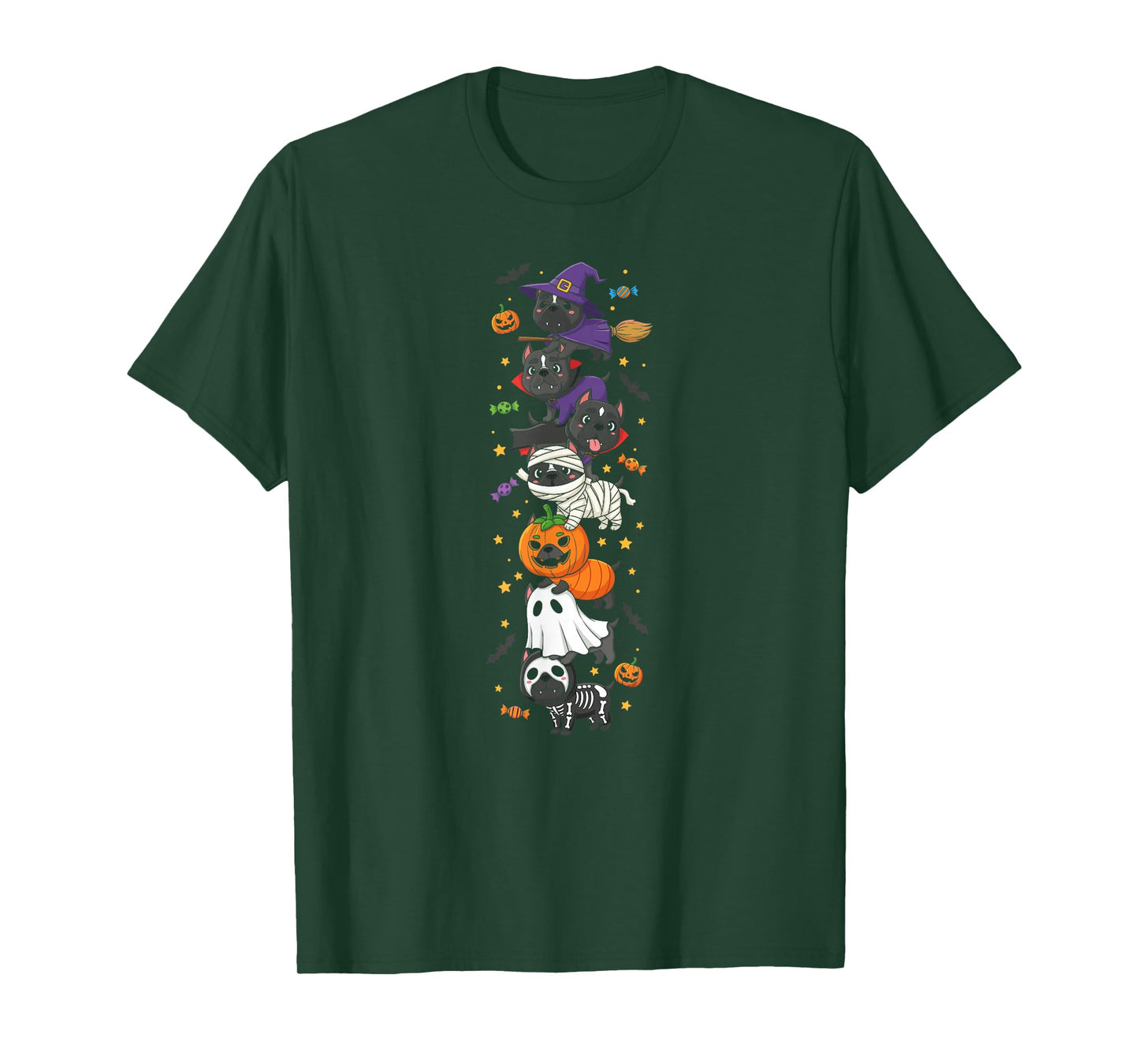 Cane Corso Witch Vampire Ghost Halloween Kids Mens Womens T-Shirt