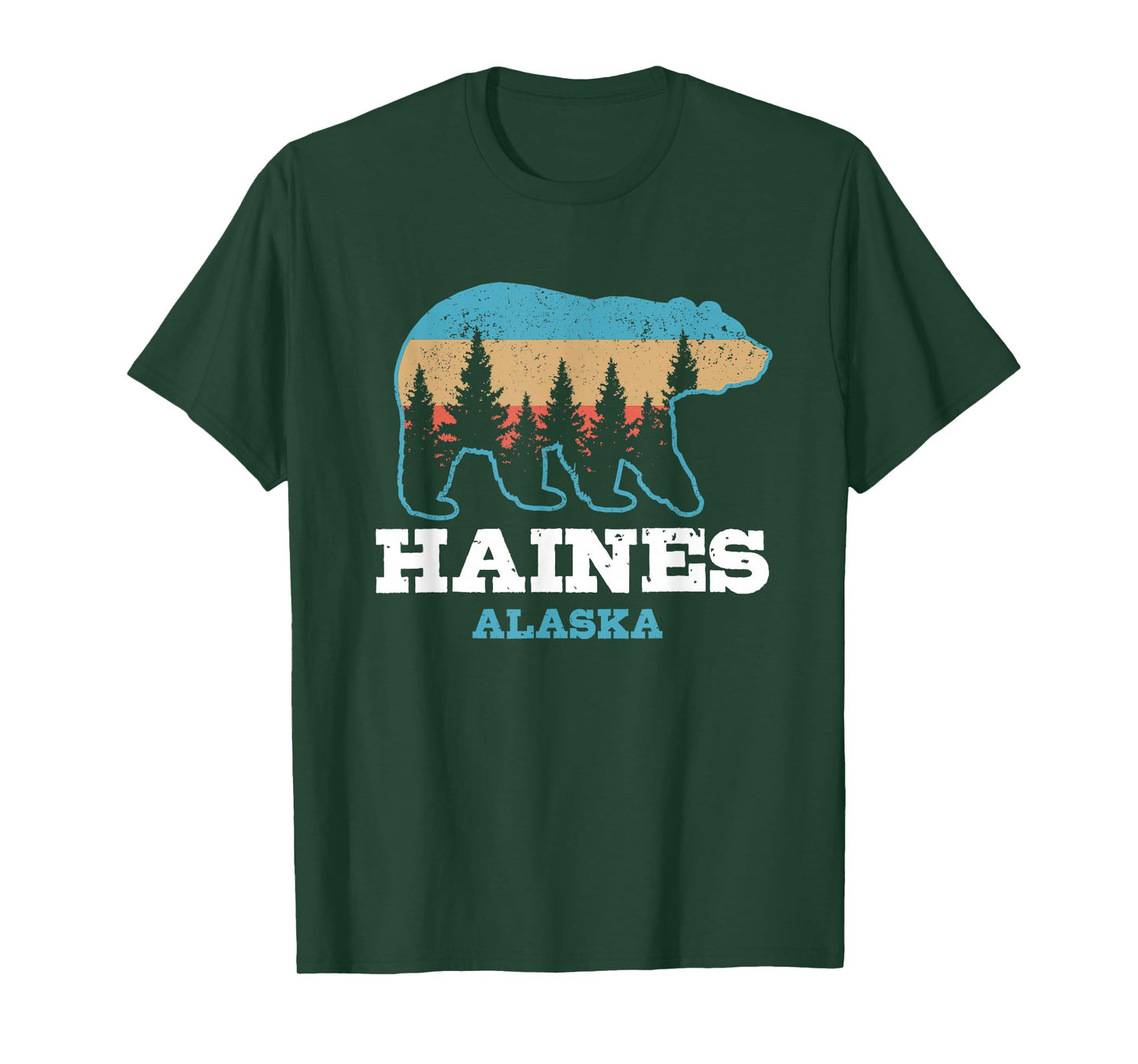 Haines Alaska Vintage Bear Grizzly Nature Souvenir Gift T-Shirt