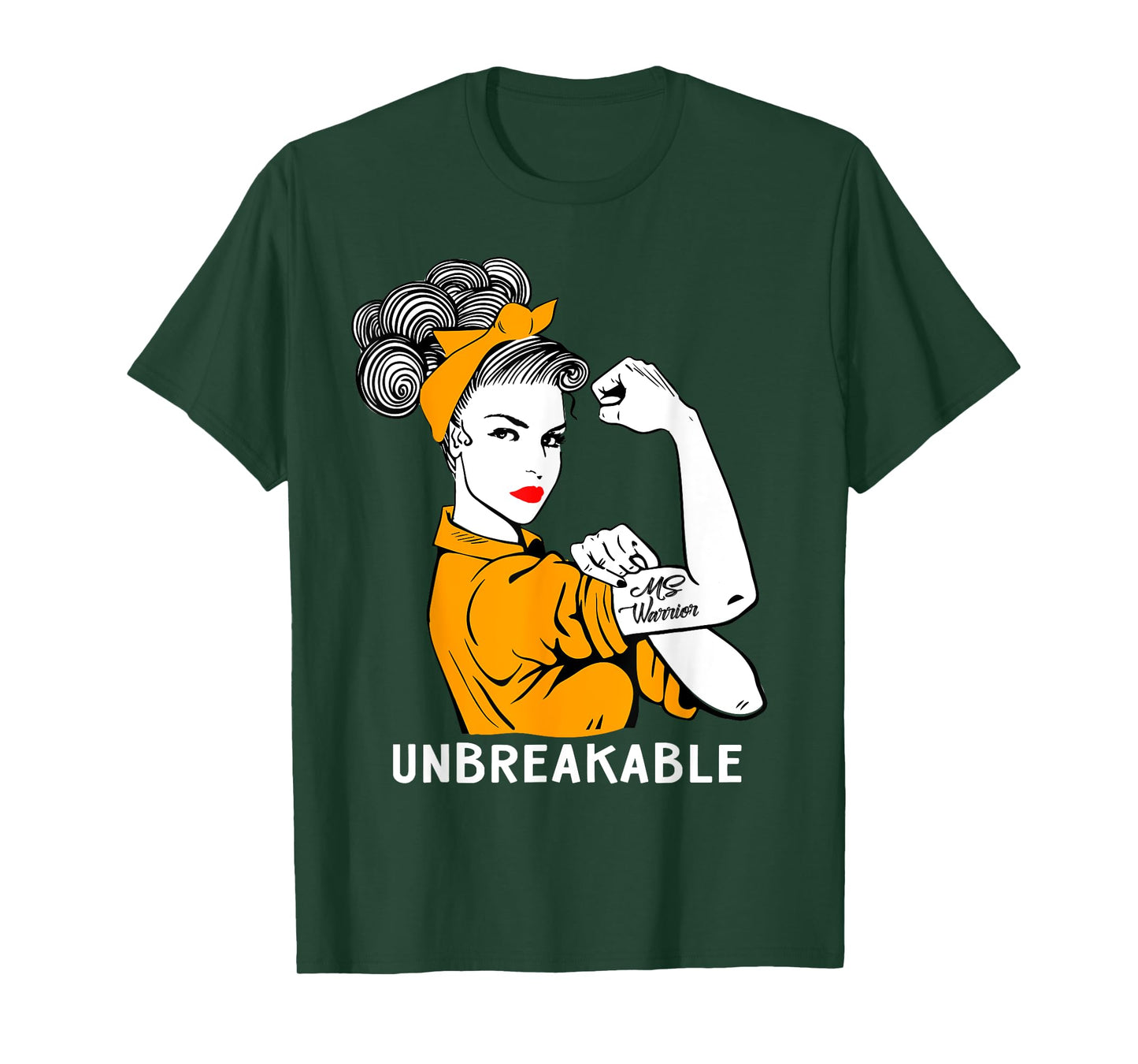 MS Warrior Unbreakable T-Shirt Multiple Sclerosis Awareness T-Shirt