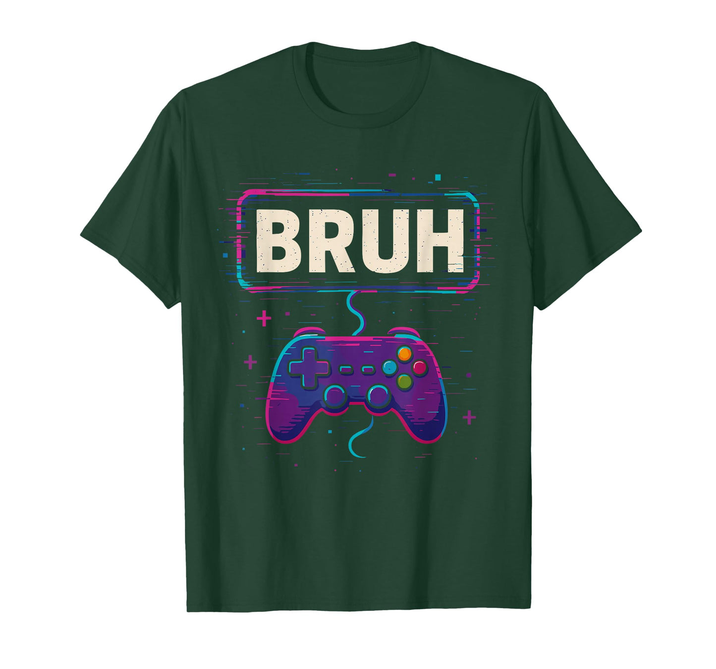 Halloween Video Game Costume Men Boys, Bruh Skeleton Gamer T-Shirt