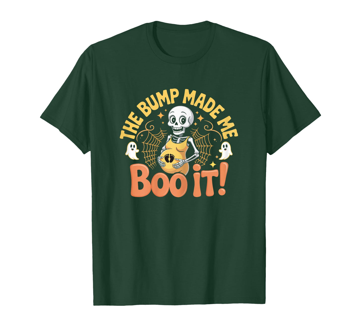 Womens Funny Pregnancy Announcement Pregnant Halloween Costume T-Shirt
