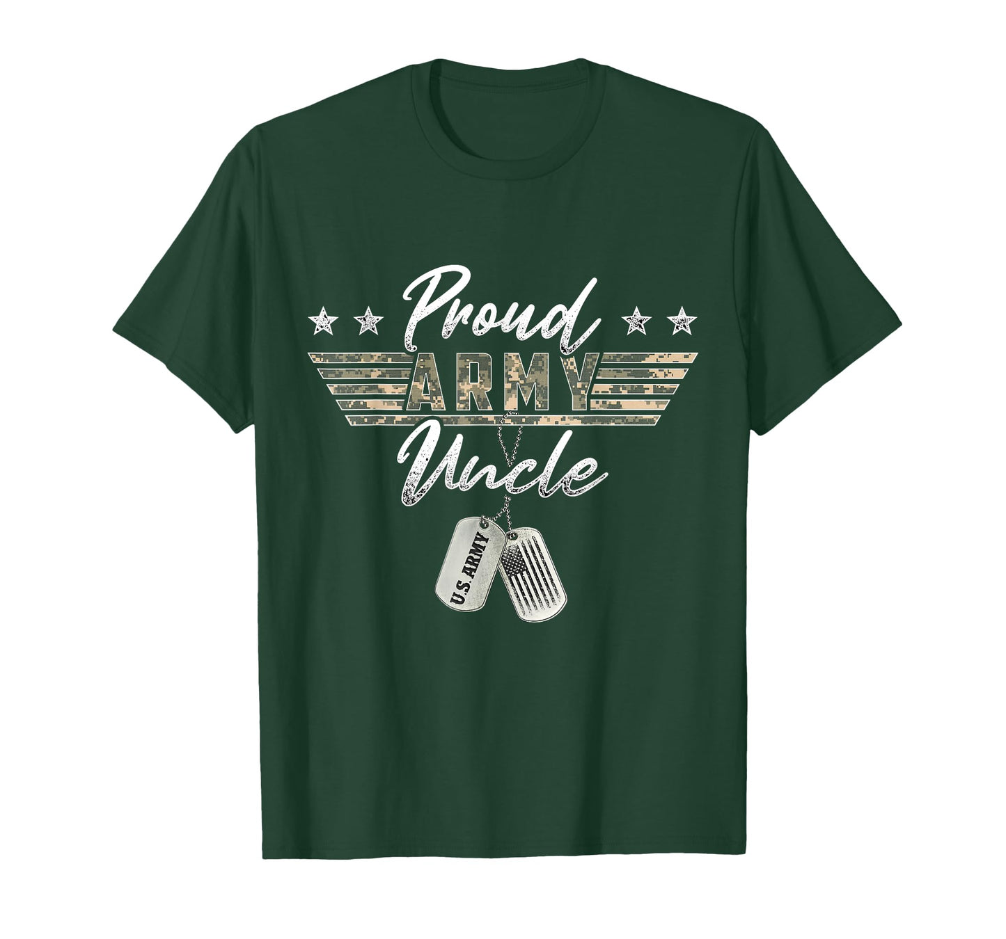 Proud Army Uncle American Veteran Military T-Shirt