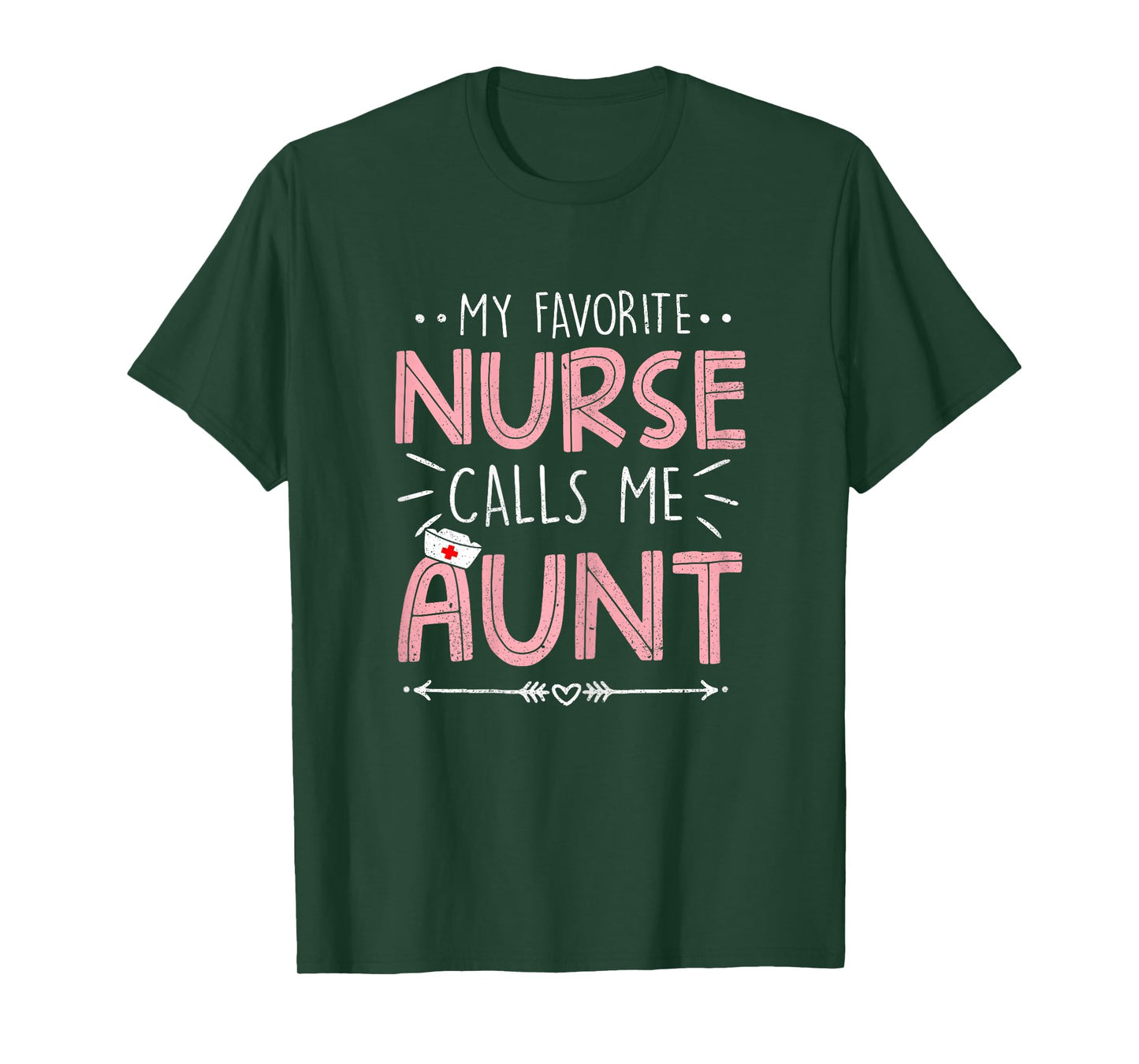 My Favorite Nurse Calls Me Aunt Retro Flowers Mothers Day T-Shirt