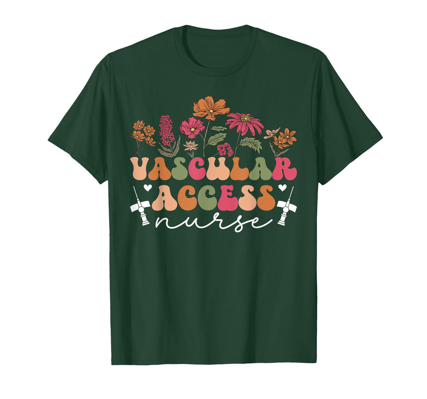Vascular Access Nurse Flowers Vascular Access Nursing T-Shirt