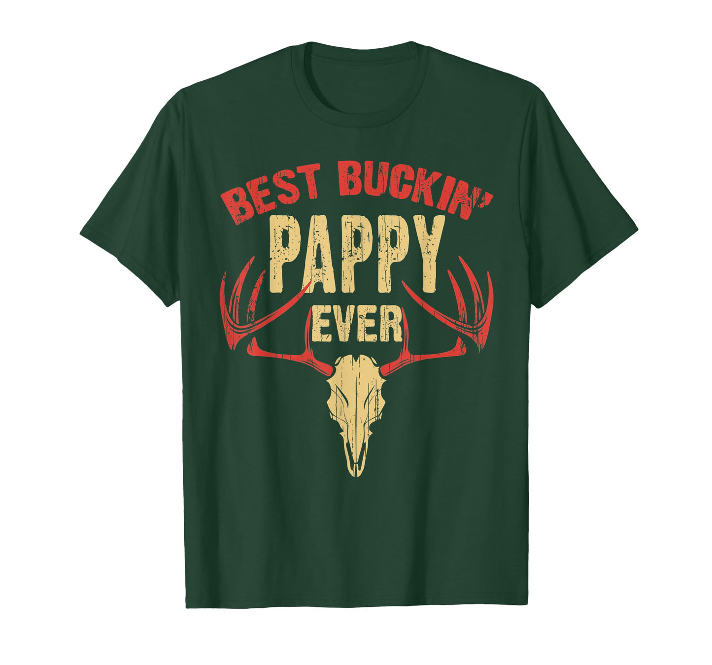 Mens Best Buckin' Pappy Ever Shirt Deer Hunters T-Shirt