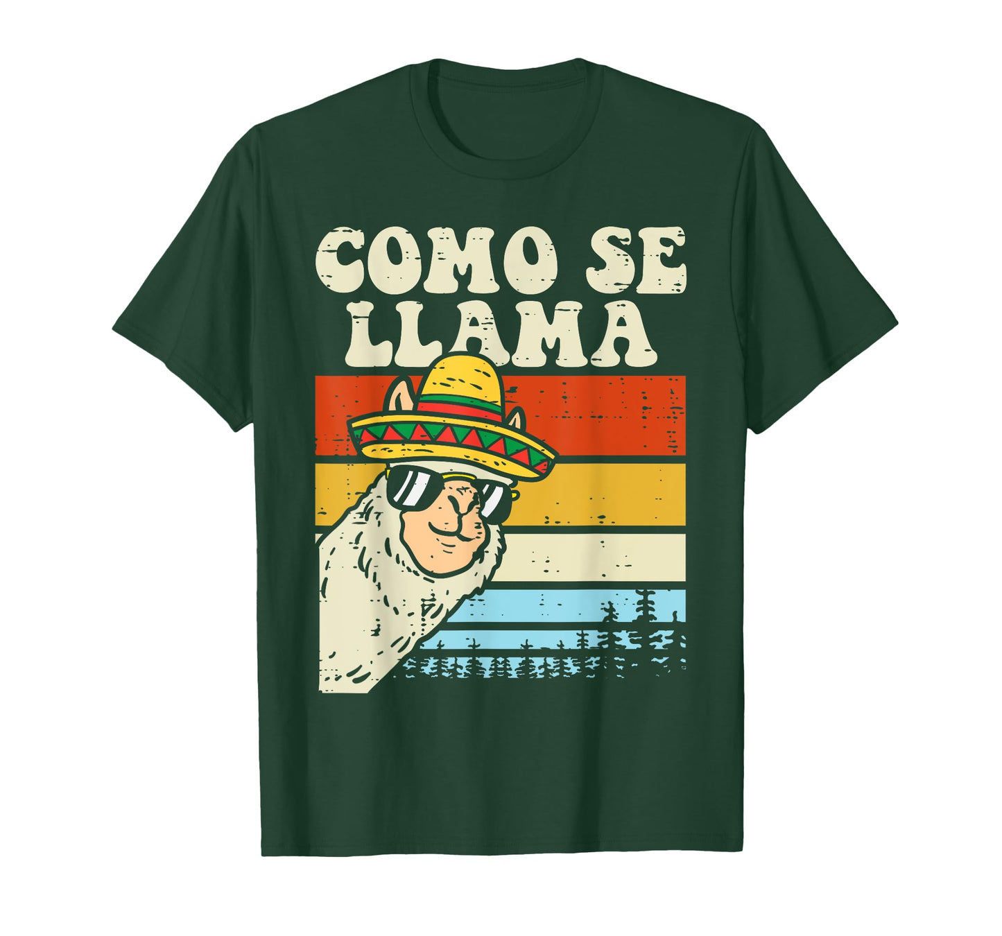 Como Se Llama Funny Cinco De Mayo Mexican Alpaca Animal T-Shirt