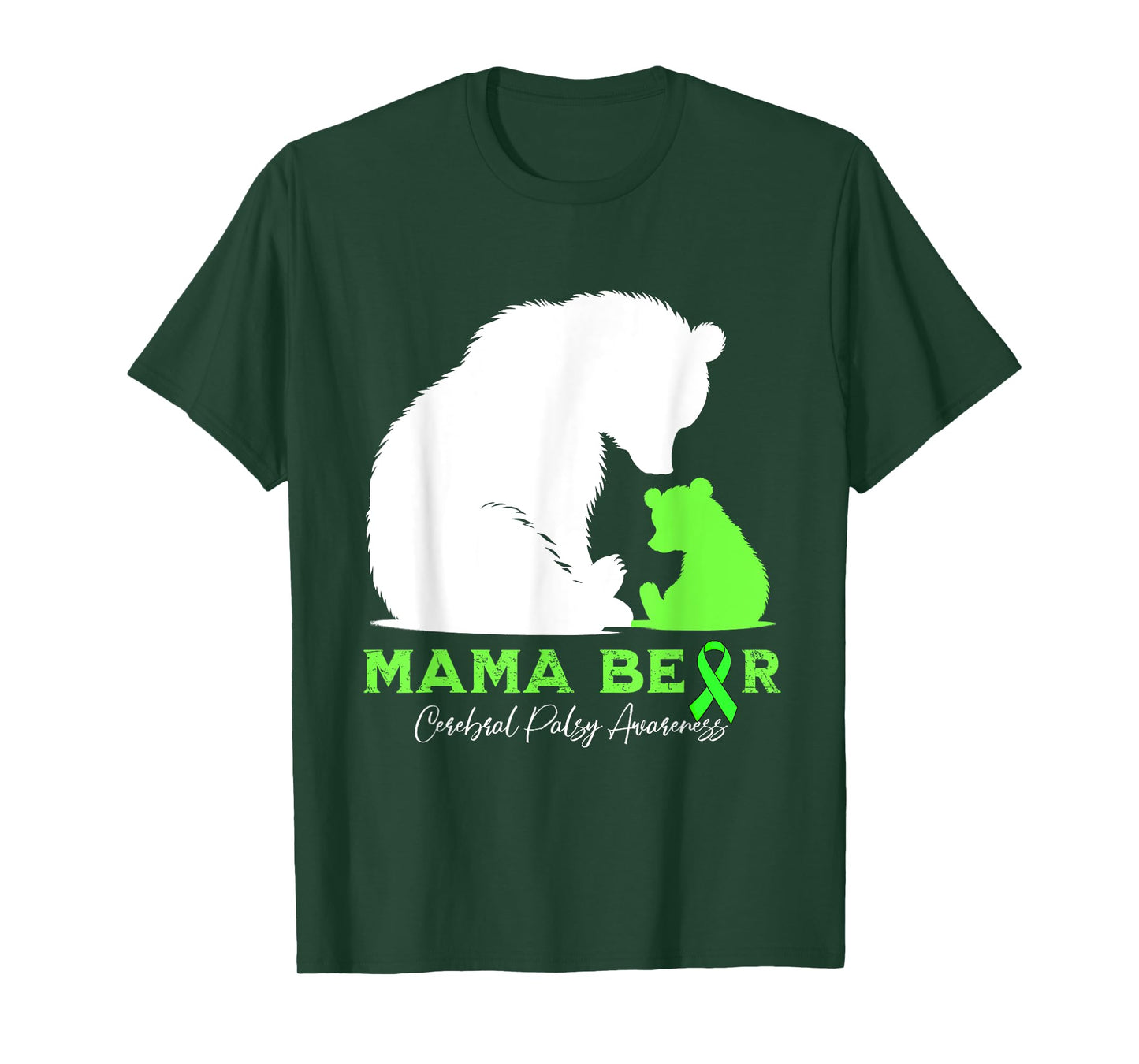 Mama-Bear Cerebral Palsy Warrior Cp Awareness T-Shirt