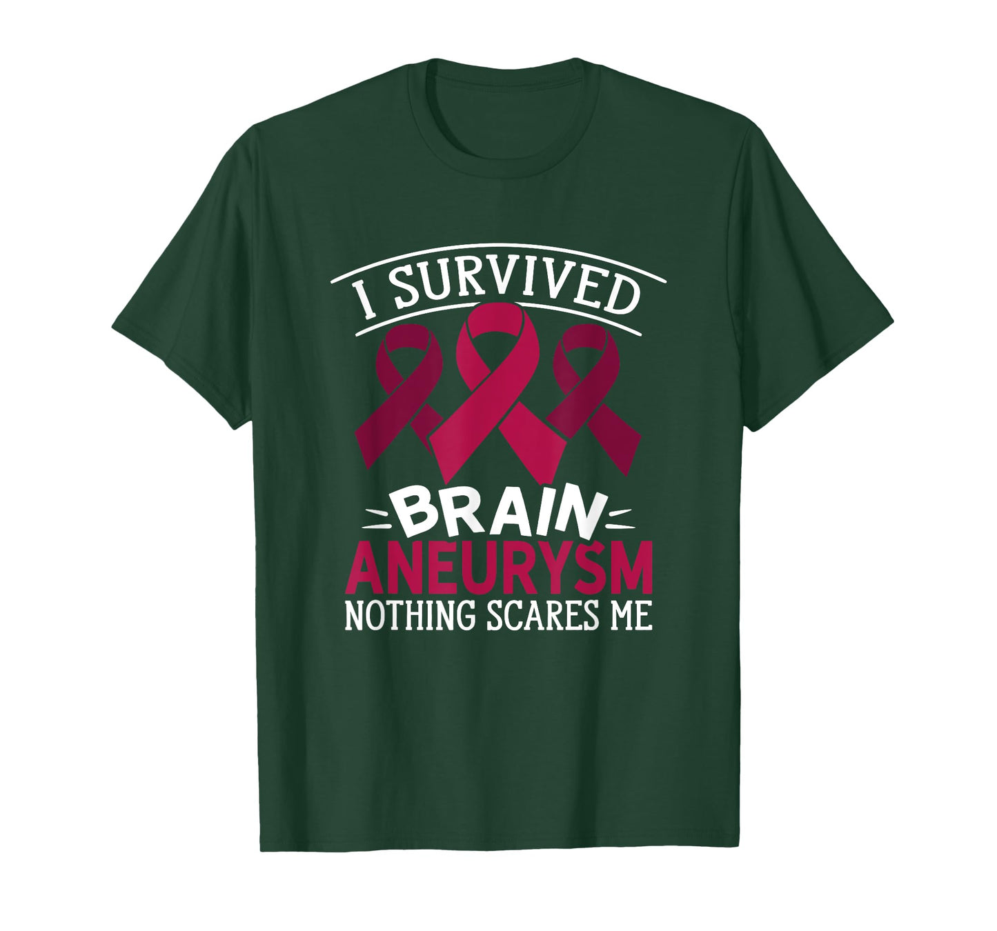 Aortic Brain Aneurysm Awareness Survived Brain Aneurysm T-Shirt