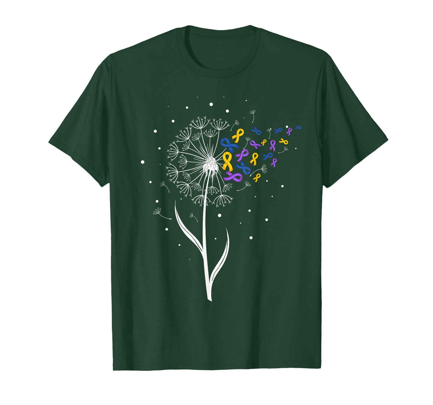 Bladder Cancer Awareness Ribbon & Dandelion Survivor Warrior T-Shirt