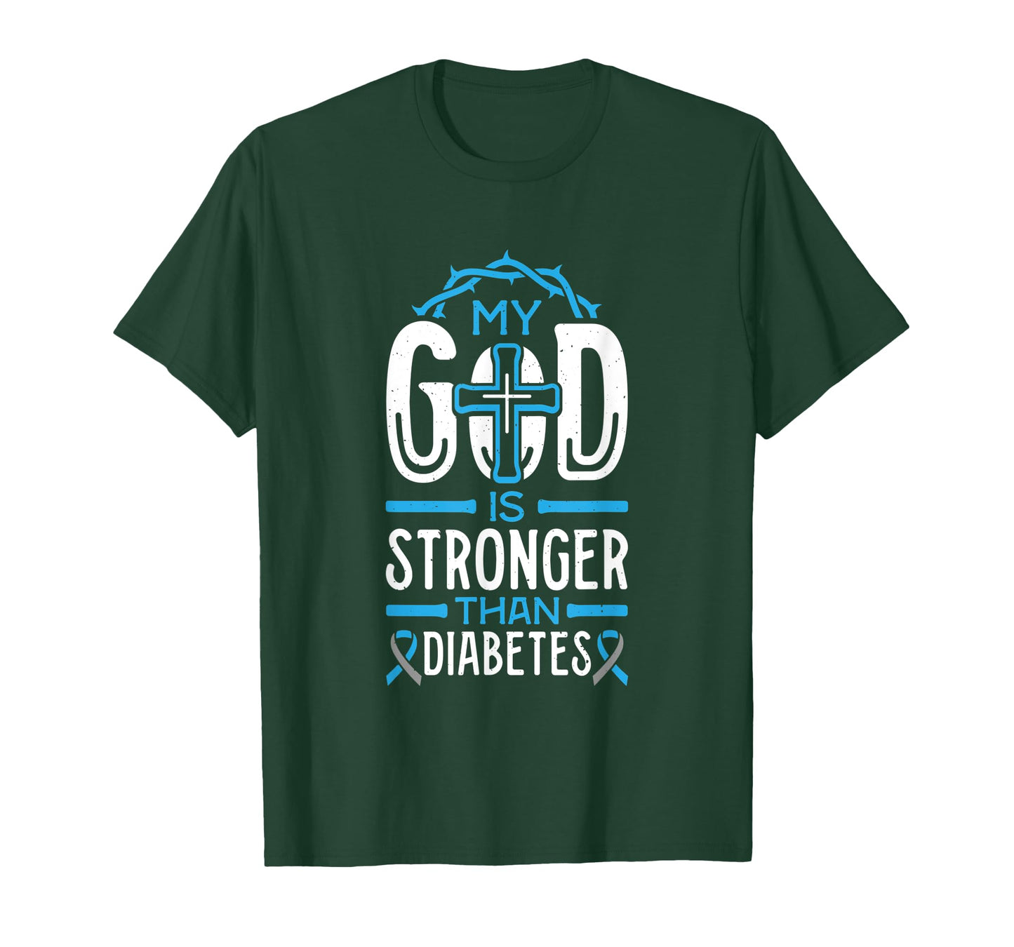 My God is Stronger Than Diabetes Survivor T-Shirt