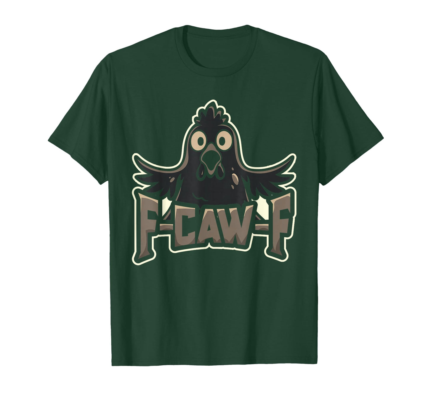 Funny Chicken Rooster Meme F Caw F Poultry Farm Farmer Gift T-Shirt