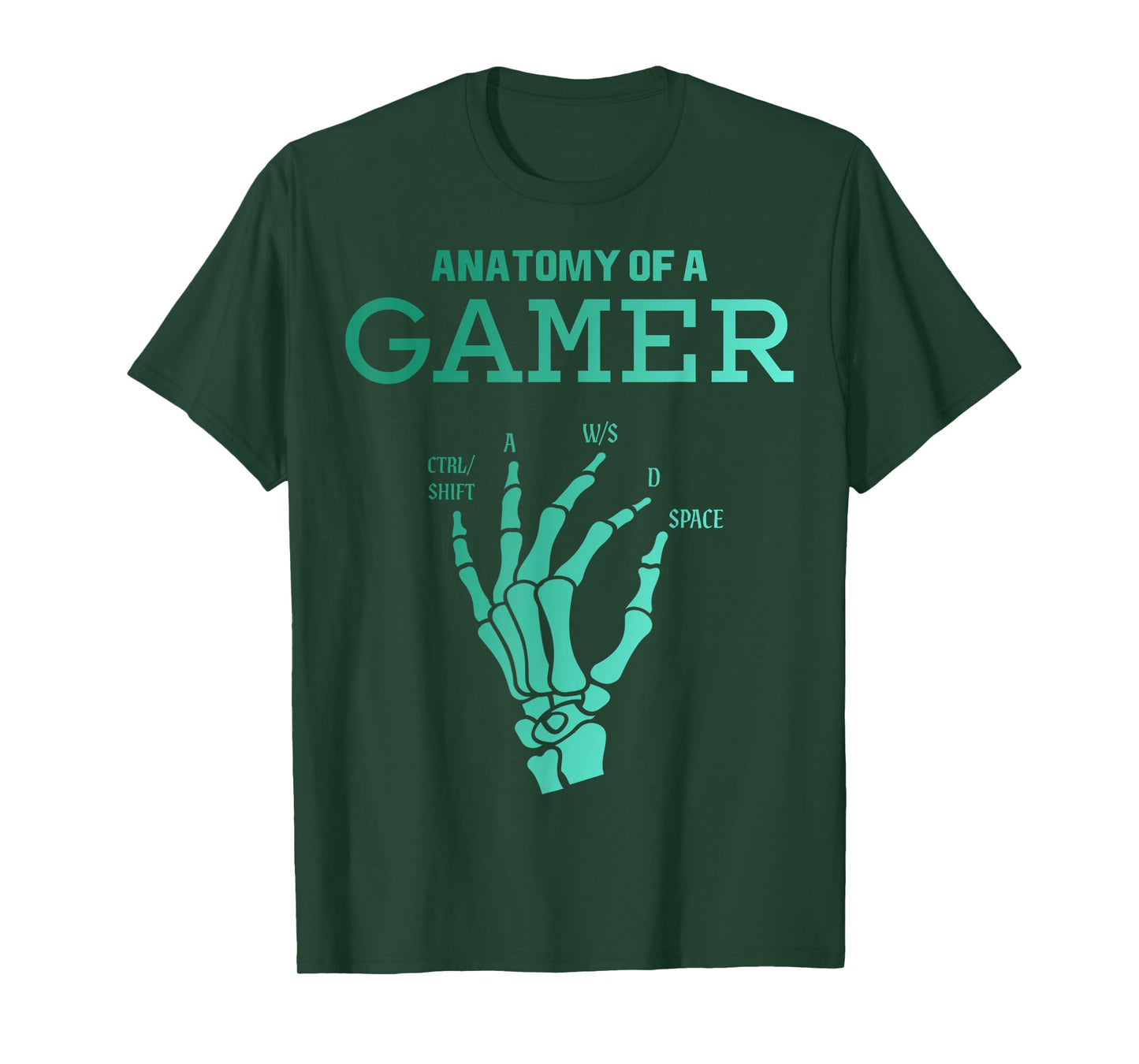 Anatomy of a Gamer Graphic for Gamers and Streamers T-Shirt
