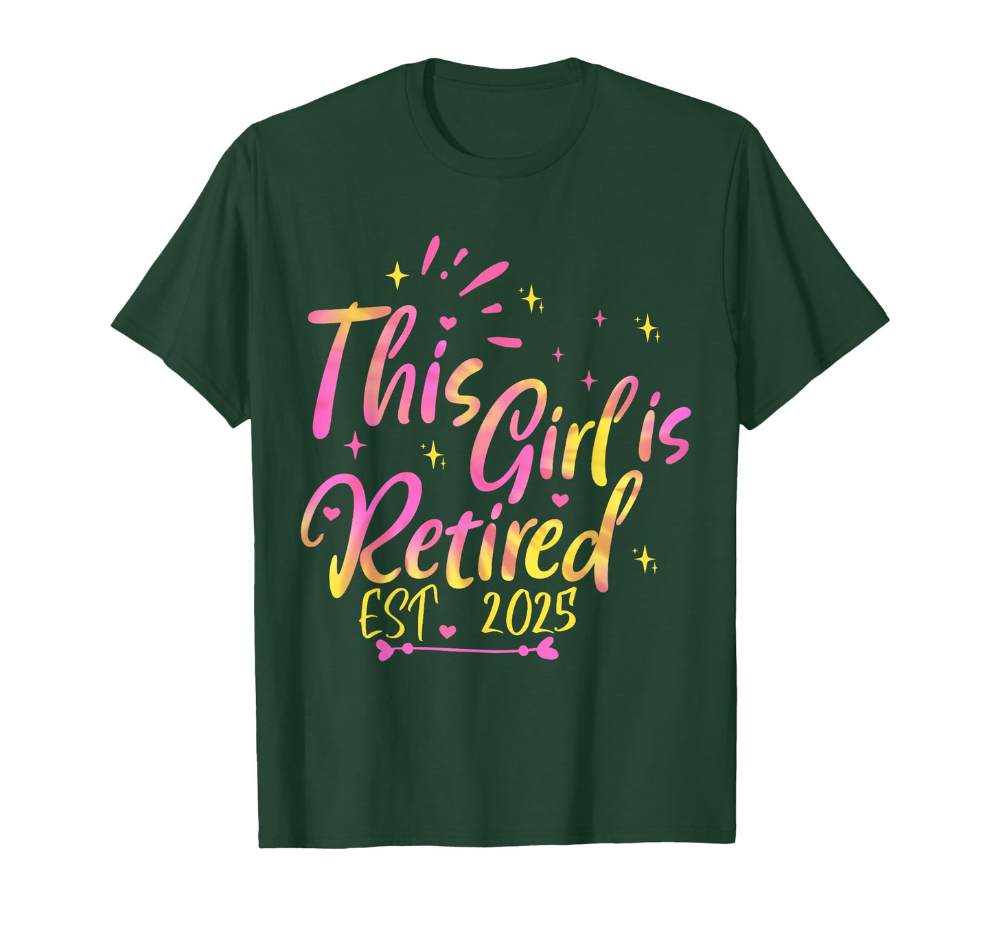 This Girls Is Retired Tie Dye 2025 Funny Retirement women T-Shirt