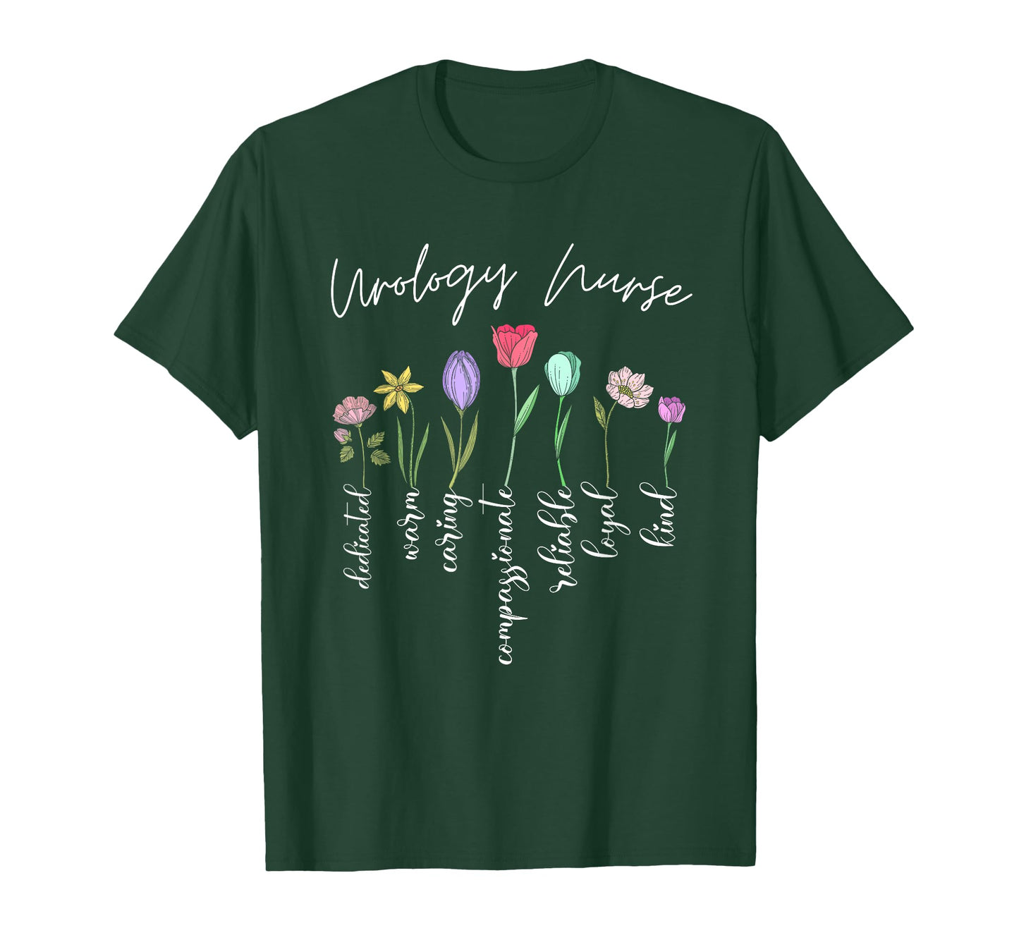 Urology nurse for girls women flowers Urology nurse floral T-Shirt