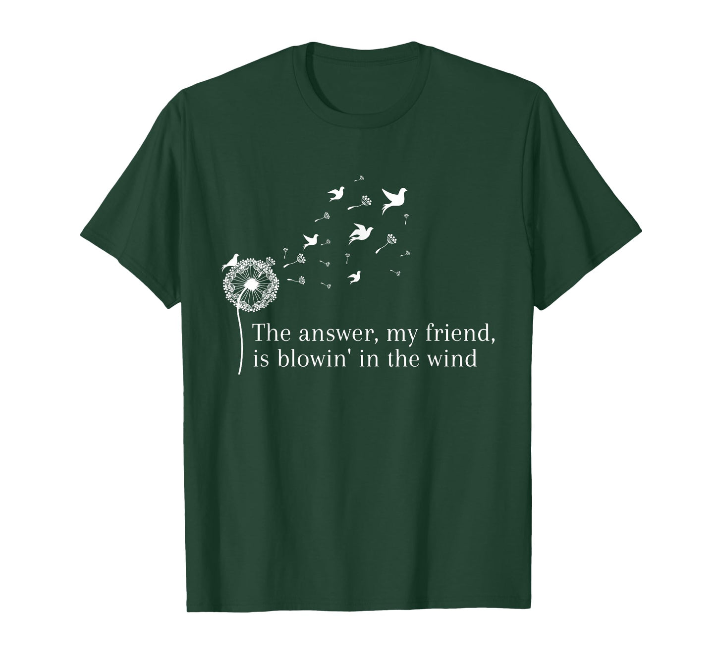 Dandelion Blowing Away In The Wind Into The Sky T-Shirt