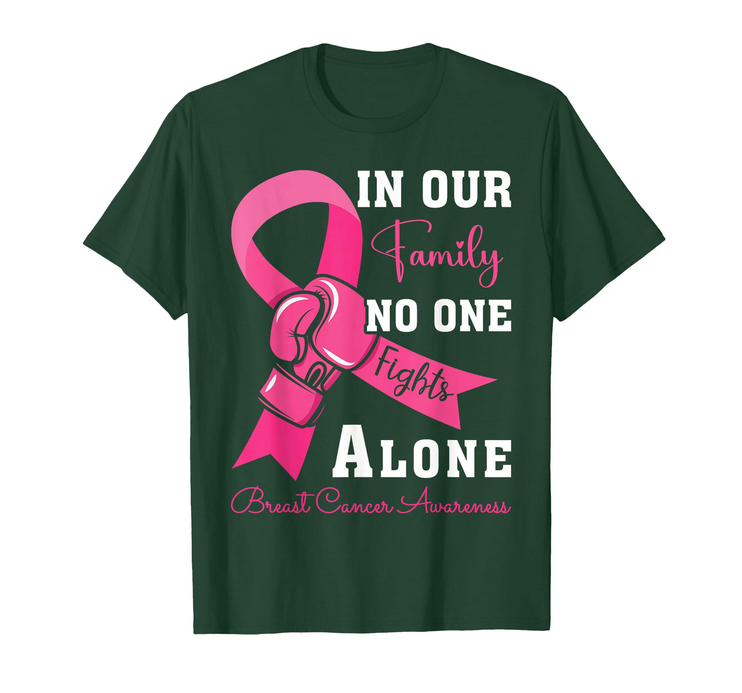Breast Cancer Support Family Women Breast Cancer Awareness T-Shirt