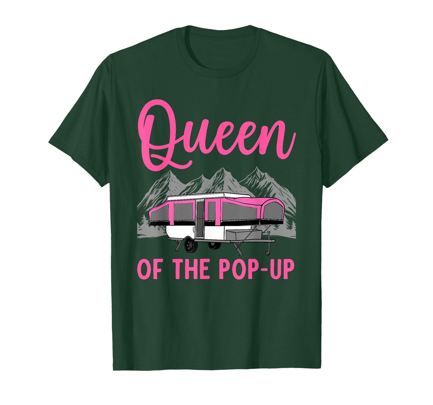 Pop Up Camper Art For Women Girls Pop Up Trailer Camping T-Shirt