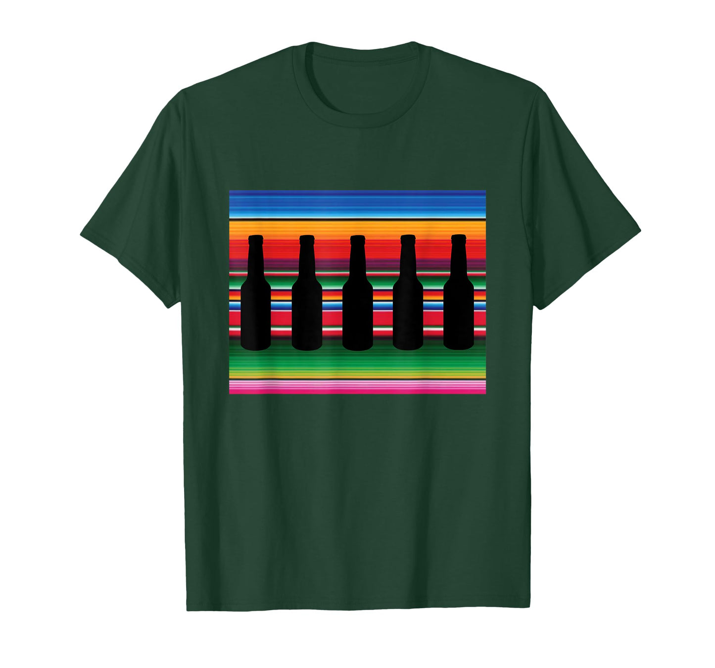 Mexican Blanket Beer T Shirt Serape Funny Beer Shirt