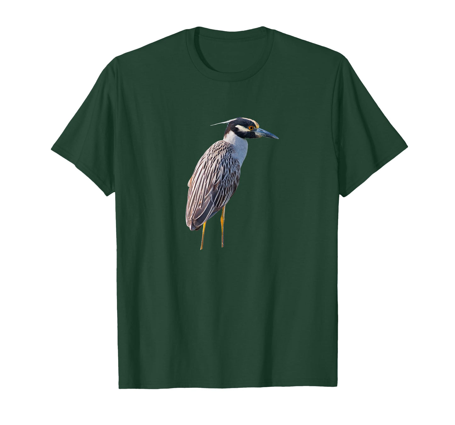 Yellow Crowned Night-Heron Tshirt Ibis Stork Egret Heron T-Shirt